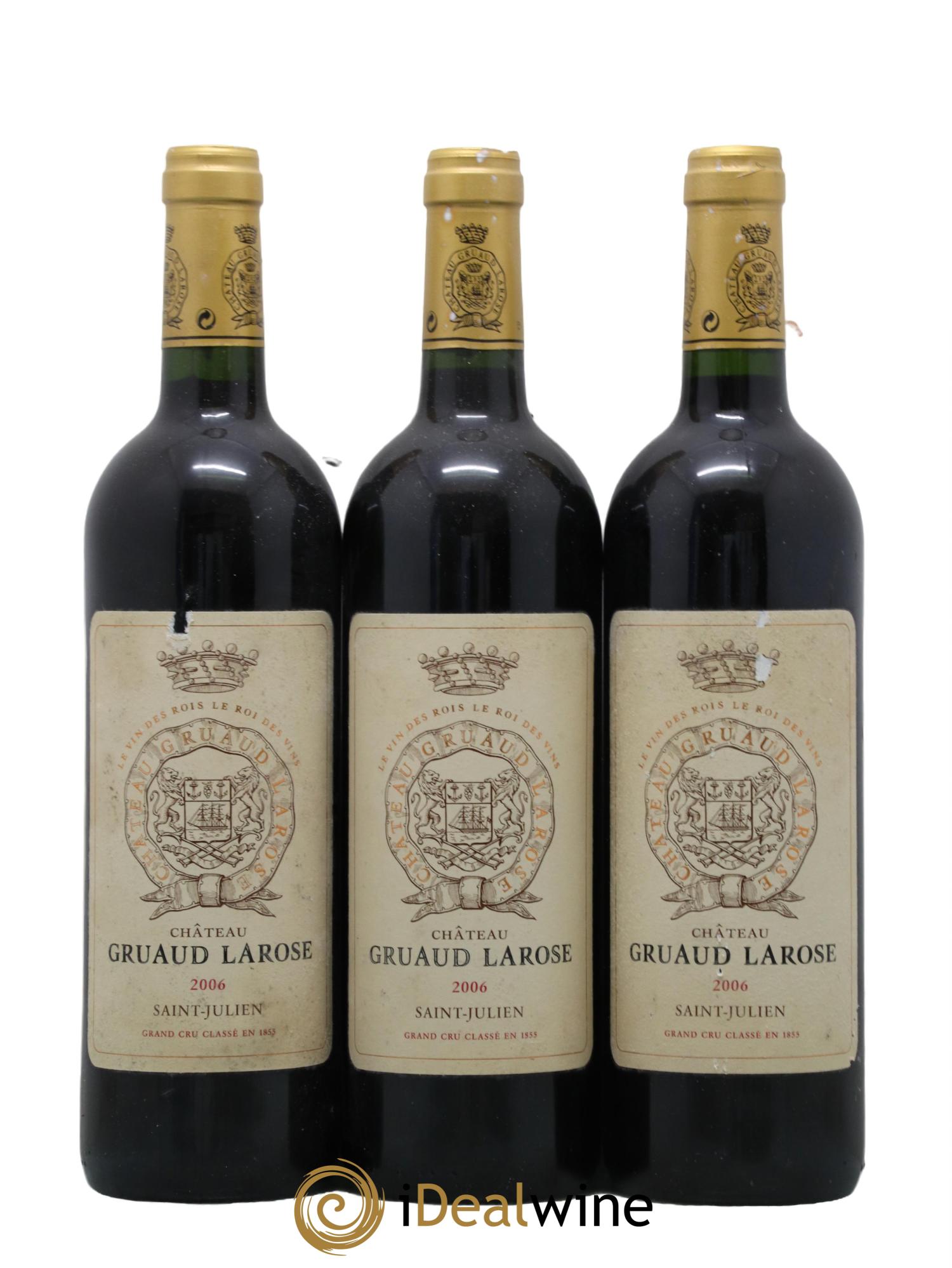 Château Gruaud Larose 2ème Grand Cru Classé 2006 - Lot de 3 bouteilles - 0