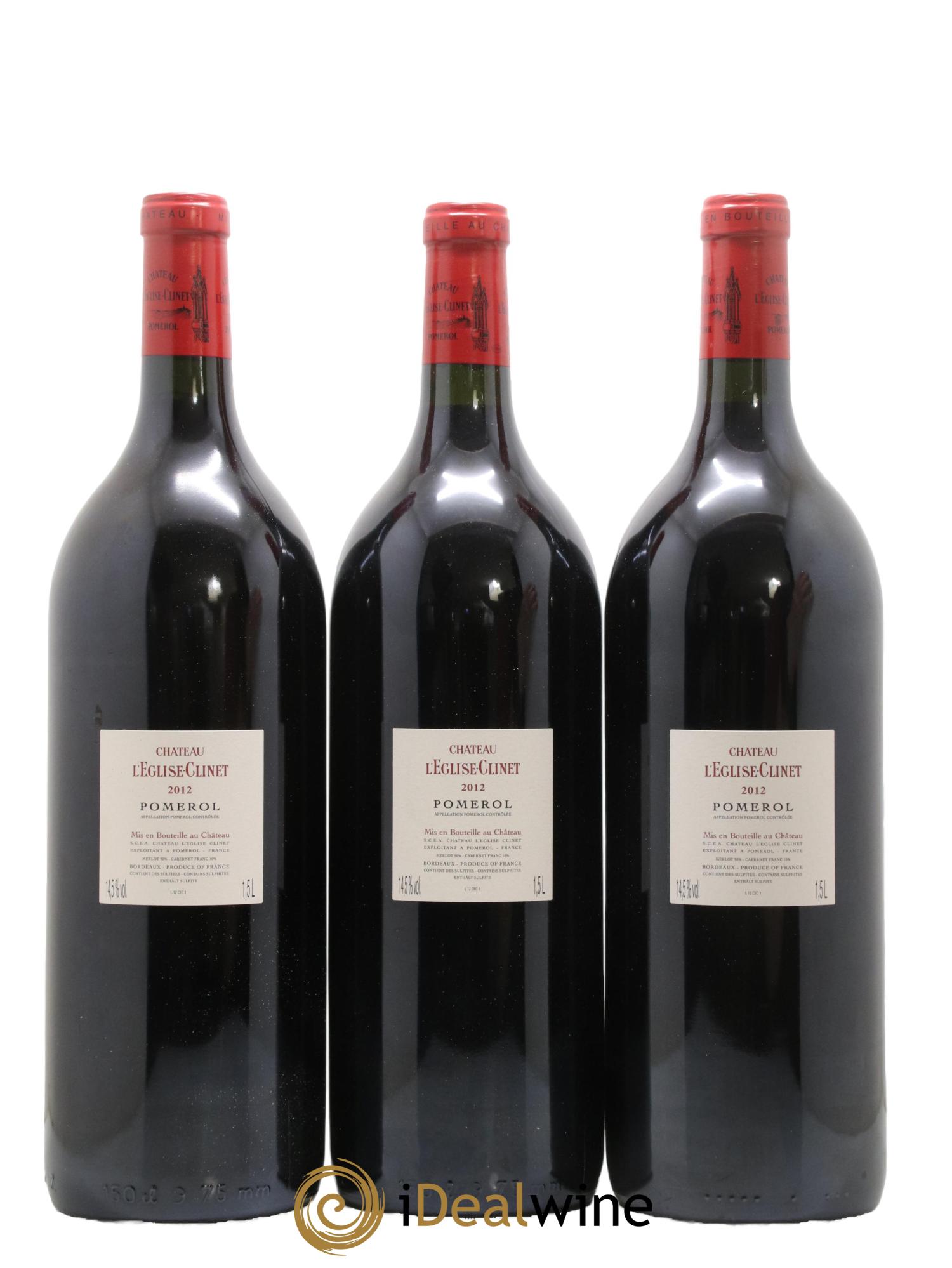 Château l' Église Clinet 2012 - Lot de 3 magnums - 1