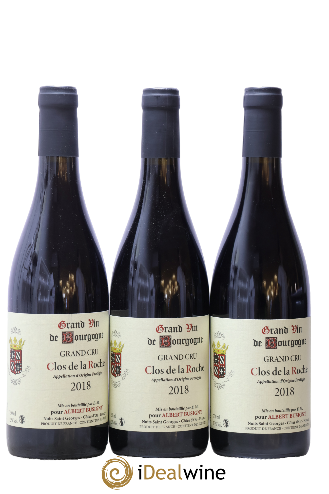 Clos de la Roche Grand Cru Albert Busigny 2018 - Posten von 3 Flaschen - 0