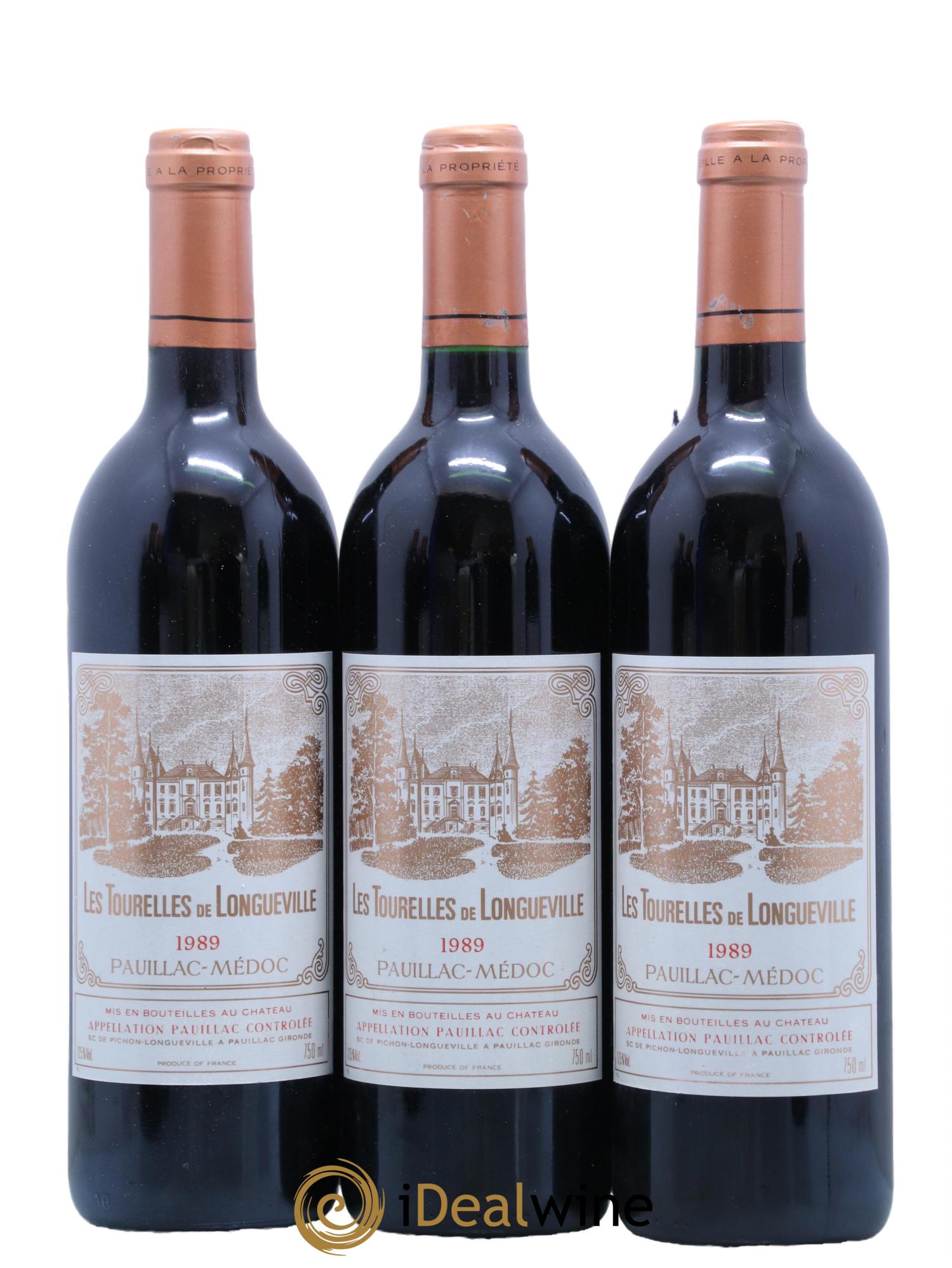 Les Tourelles de Longueville Second Vin 1989 - Lot de 6 bouteilles - 1