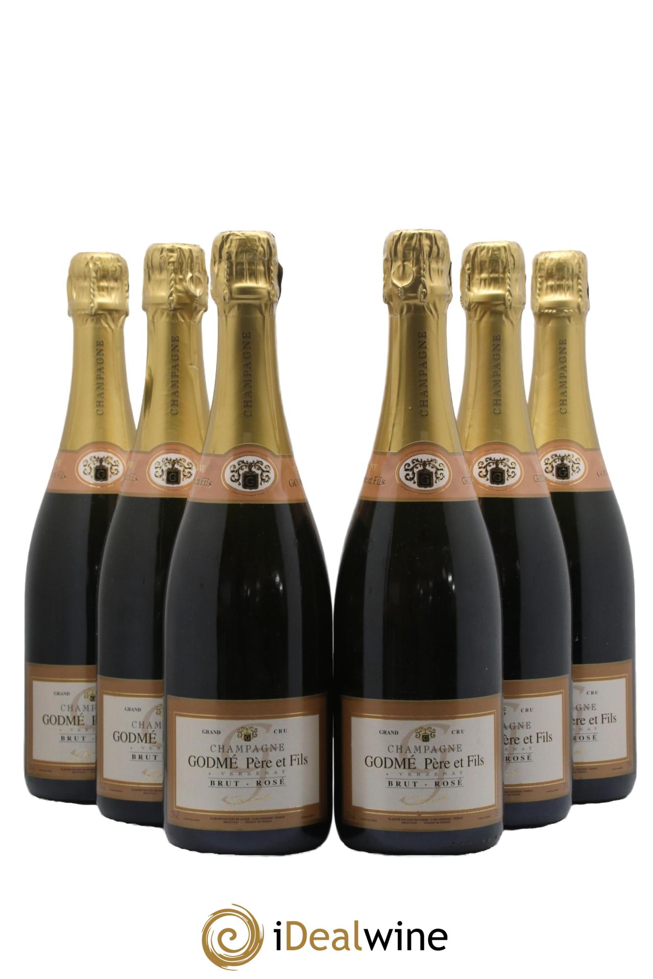 Champagne - Godmé - Lot of 6 bottles - 0