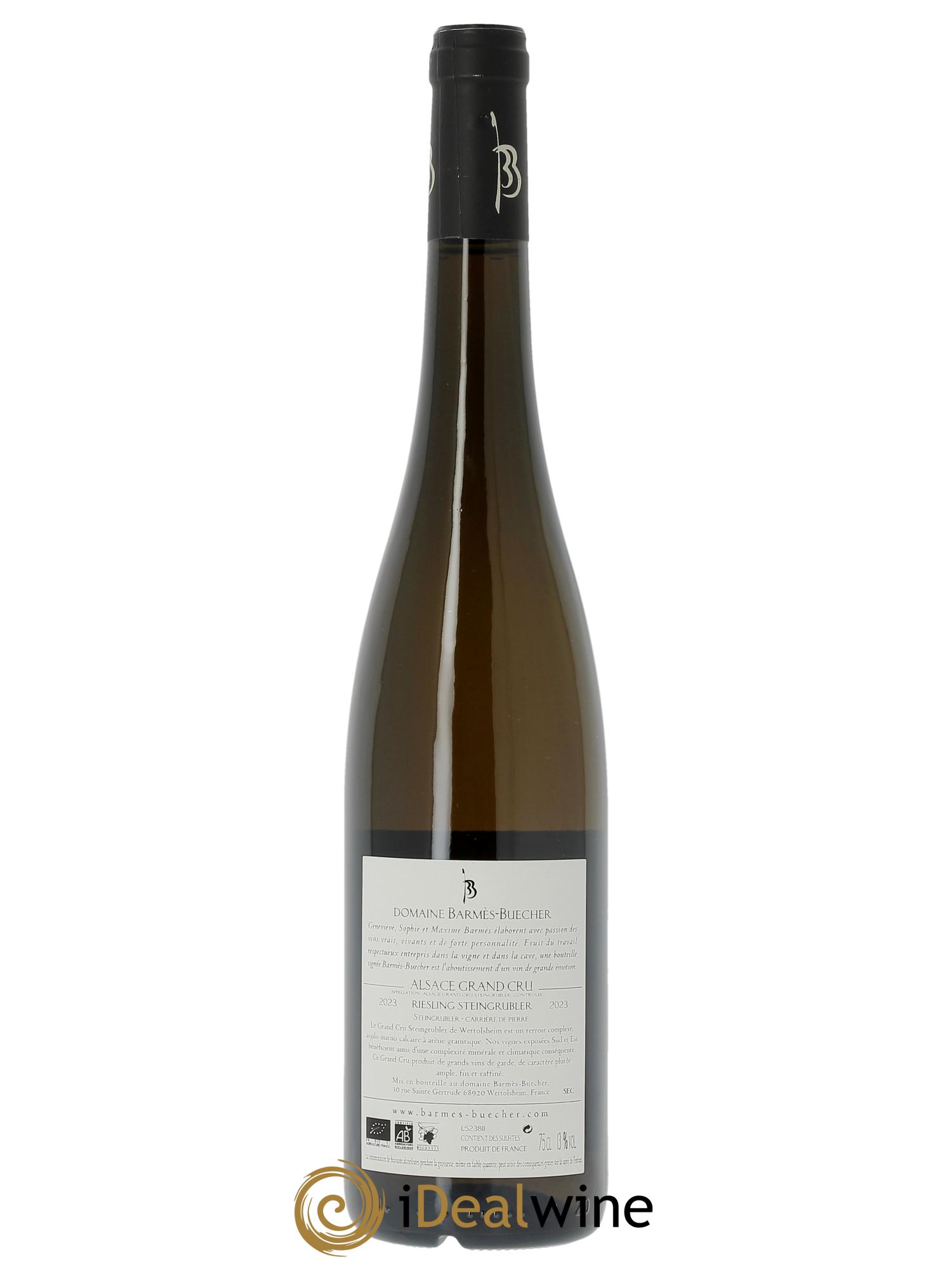 Alsace Riesling Grand Cru Steingrübler Barmes-Buecher  2023 - Lotto di 1 bottiglia - 1