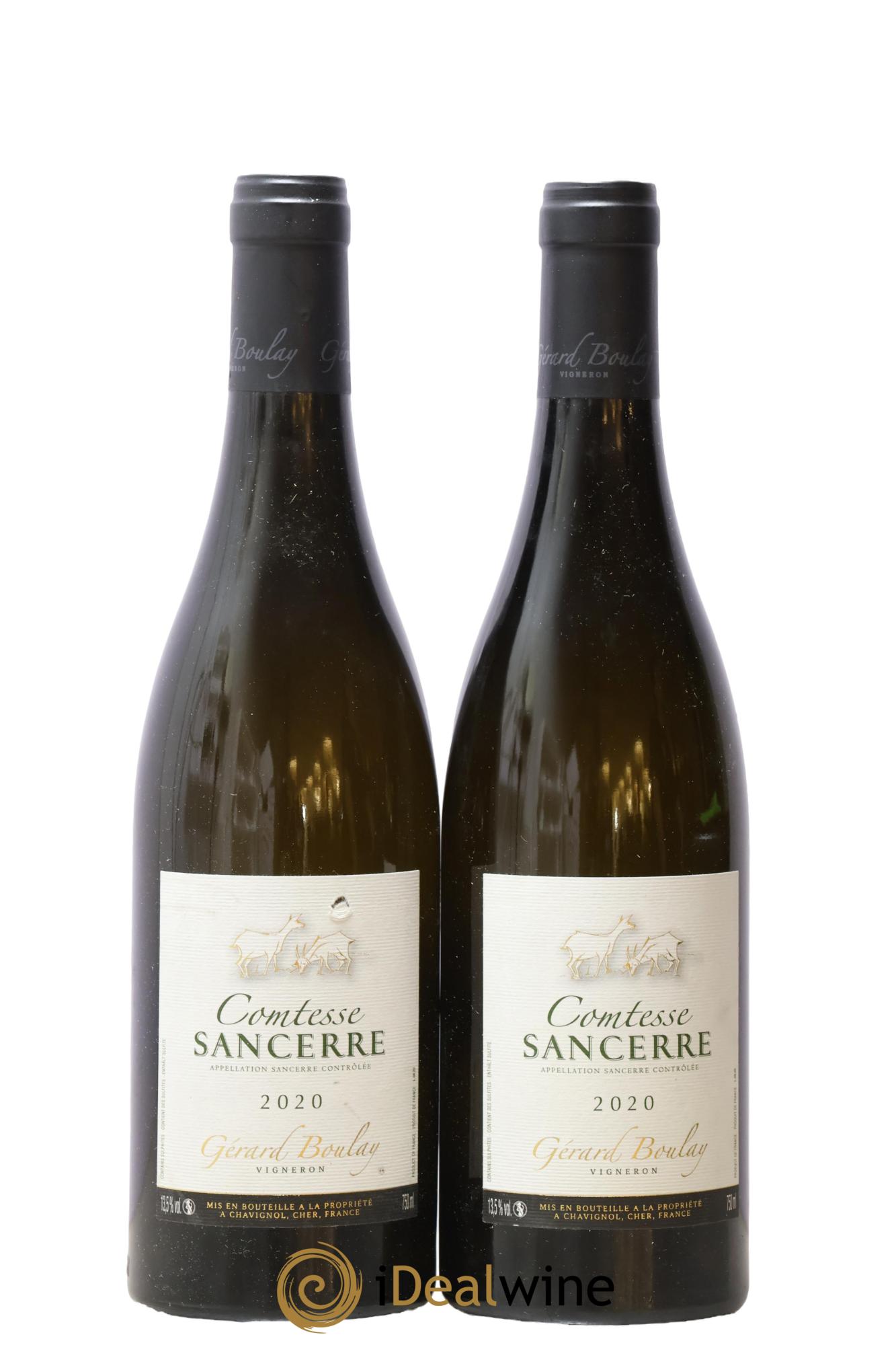 Sancerre Comtesse Gérard Boulay 2020 - Lot de 2 bouteilles - 0