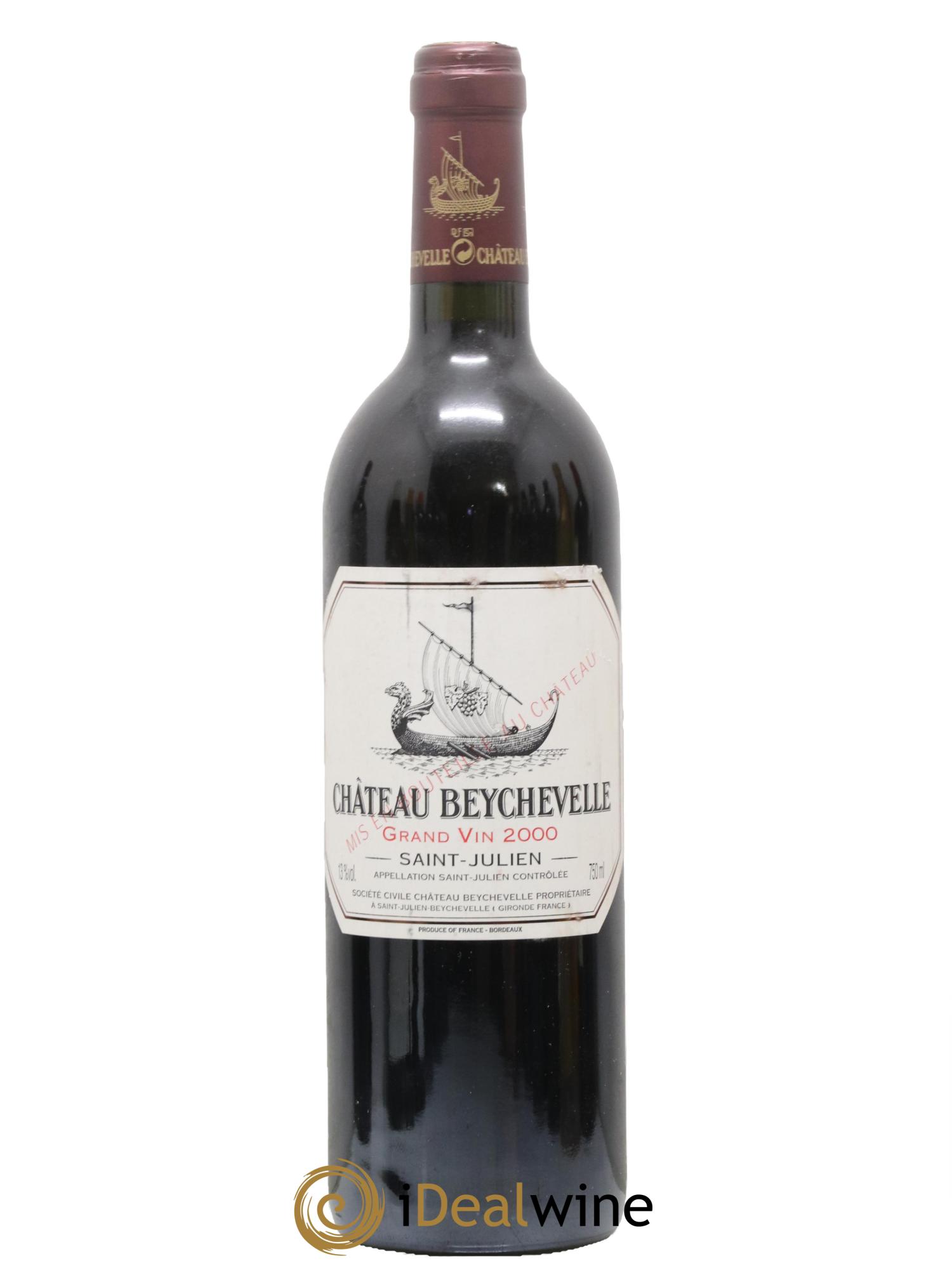 Château Beychevelle 4ème Grand Cru Classé 2000 - Lot de 1 bouteille - 0