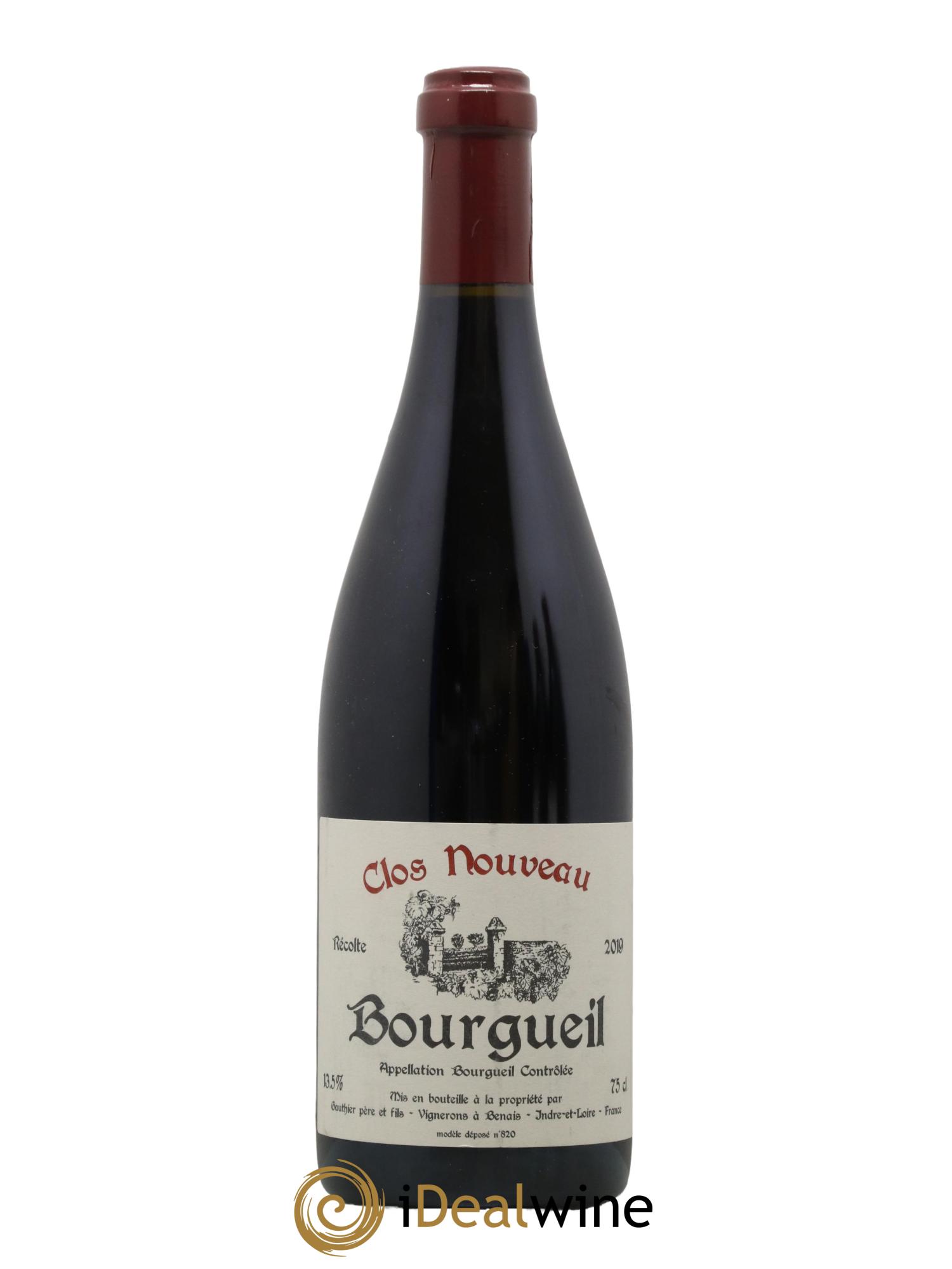 Bourgueil Clos Nouveau Domaine du Bel Air 2019 - Lot de 1 bouteille - 0