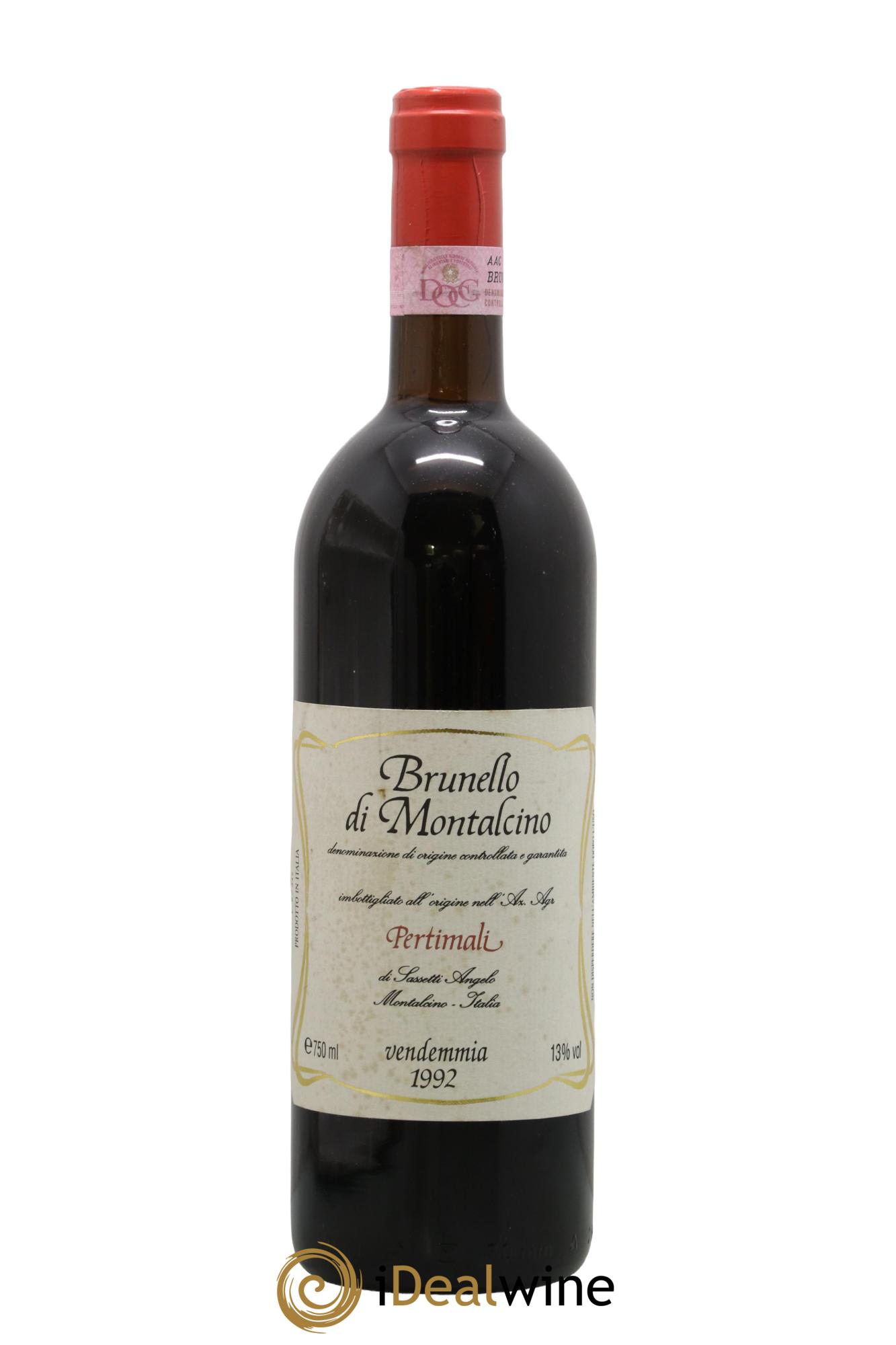 Brunello di Montalcino Pertimali Sassetti Angelo 1992 - Posten von 1 Flasche - 0