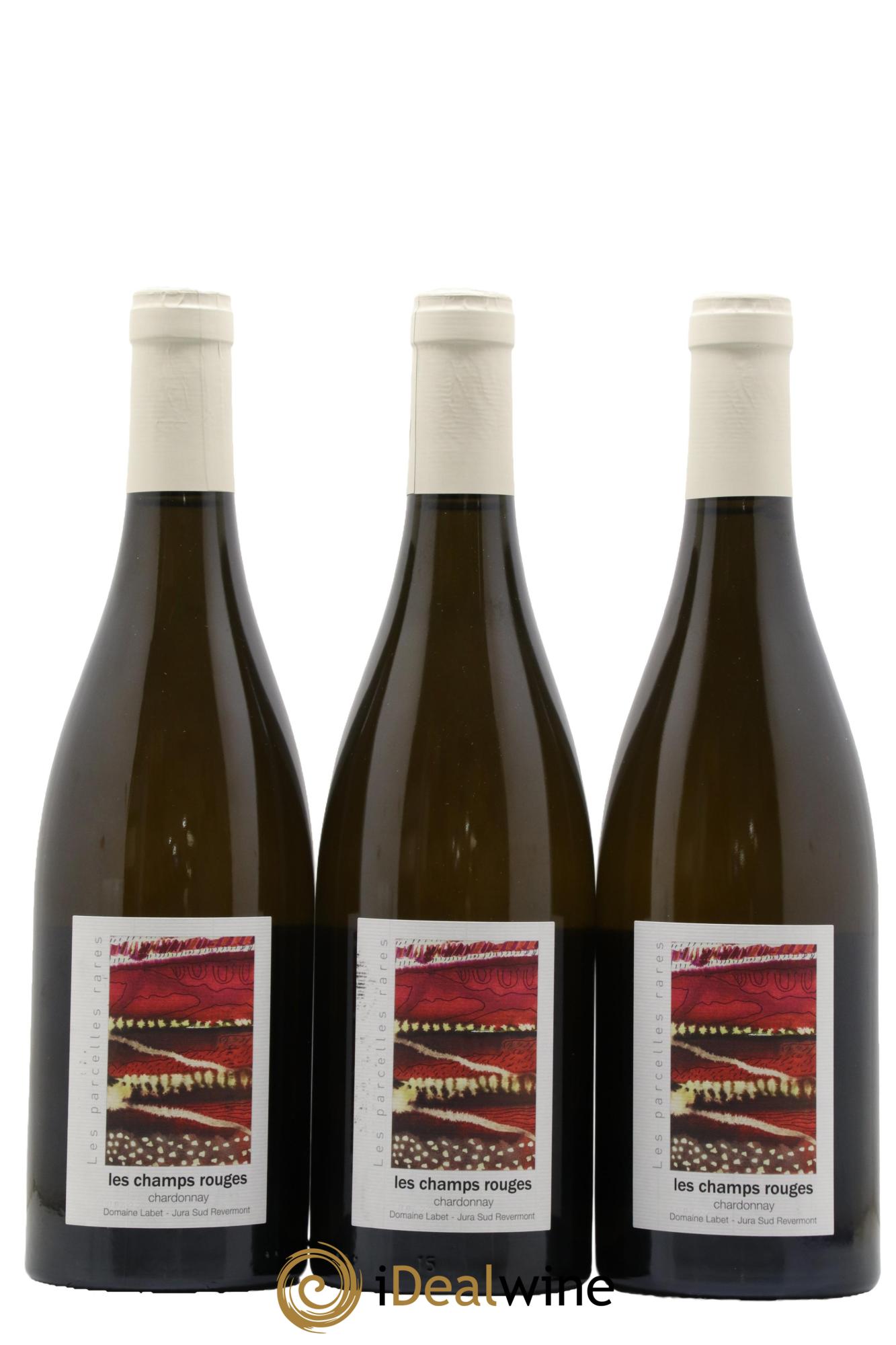 Côtes du Jura Chardonnay Les Champs Rouges Romain - Julien - Charline Labet 2022 - Lot de 3 bouteilles - 0