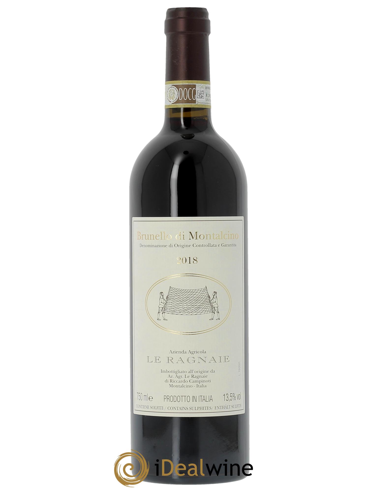 Brunello di Montalcino DOCG Le Ragnaie  2018 - Lotto di 1 bottiglia - 0