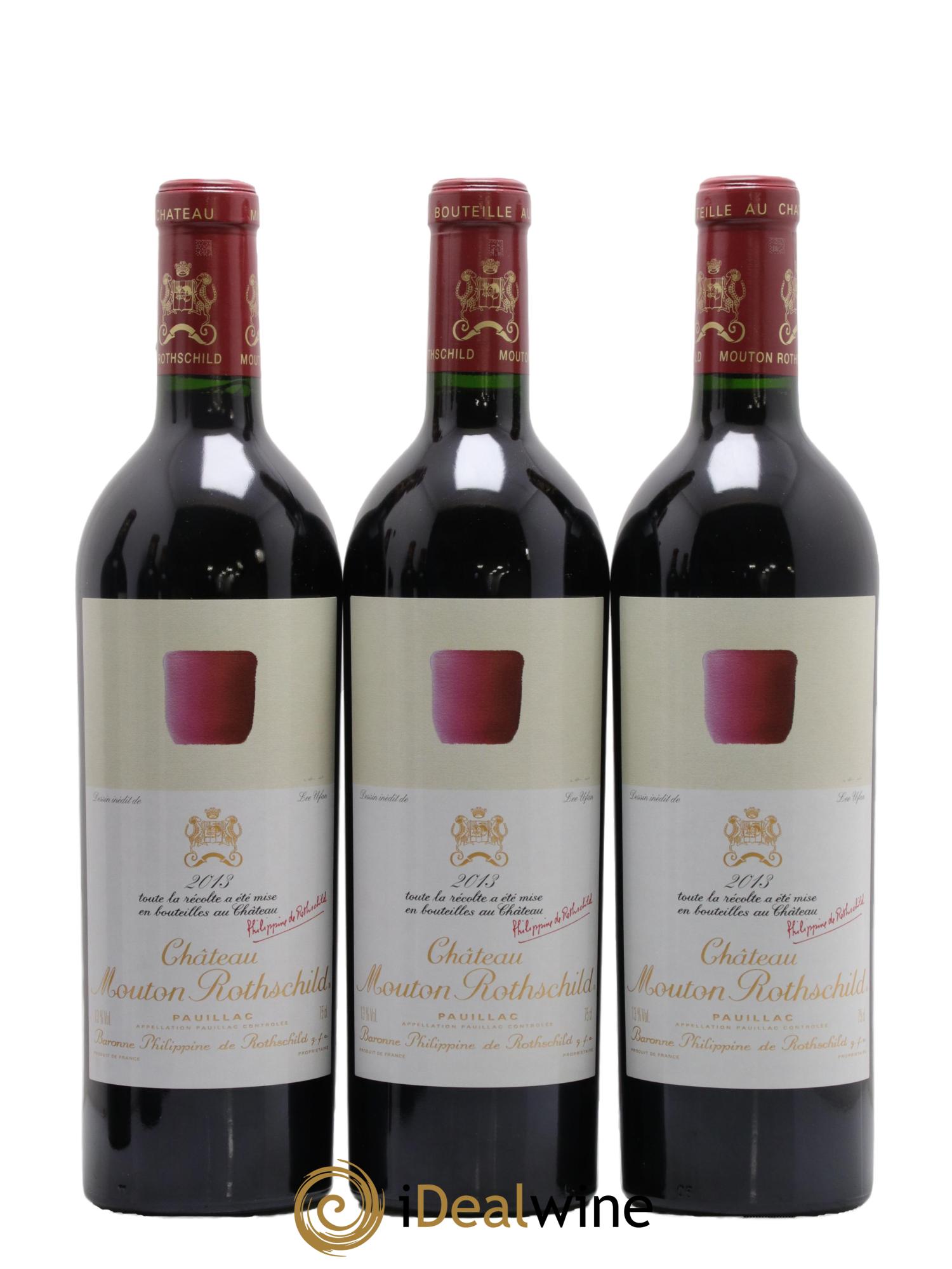 Château Mouton Rothschild 1er Grand Cru Classé  2013 - Lot de 6 bouteilles - 1