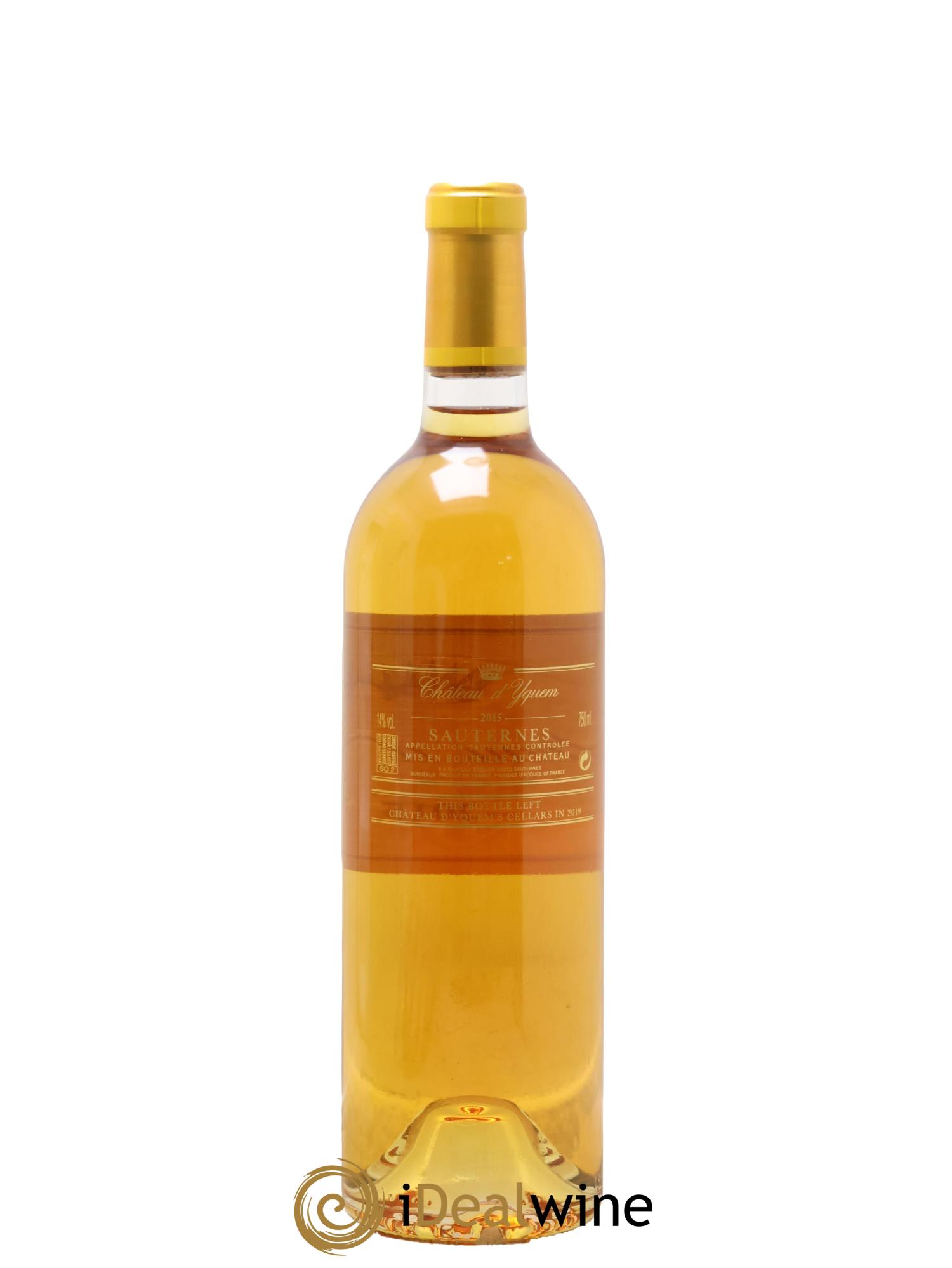 Château d' Yquem 1er Cru Classé Supérieur 2015 - Lot of 1 bottle - 2