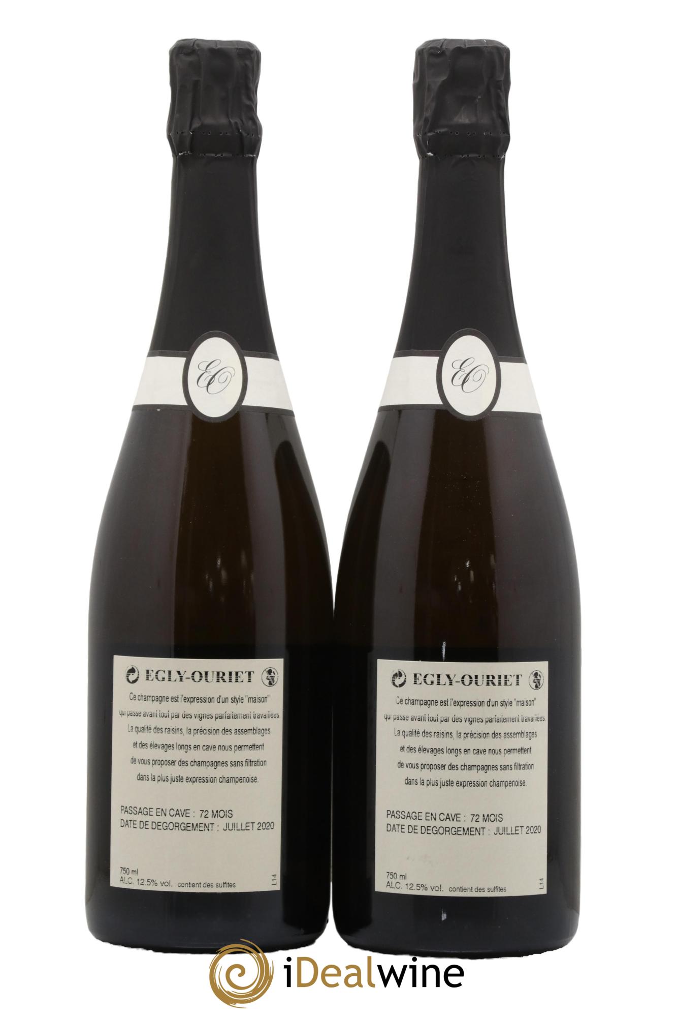 Blanc de Noirs Les Crayères Vieilles vignes Egly-Ouriet - Lot of 2 bottles - 1