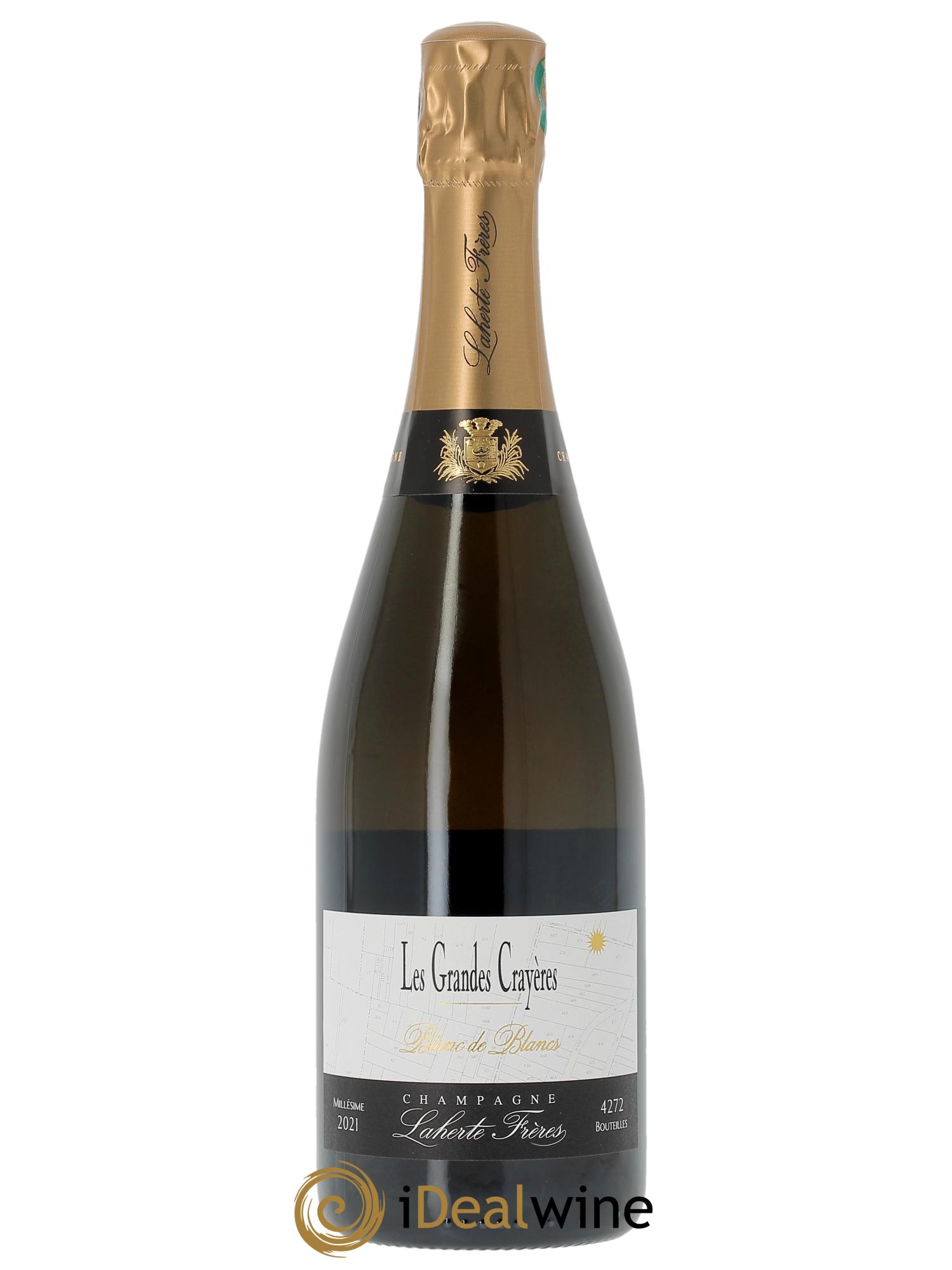 Les Grandes Crayères Blanc de Blancs Extra-Brut Laherte Frères  2021 - Lot de 1 bouteille - 0