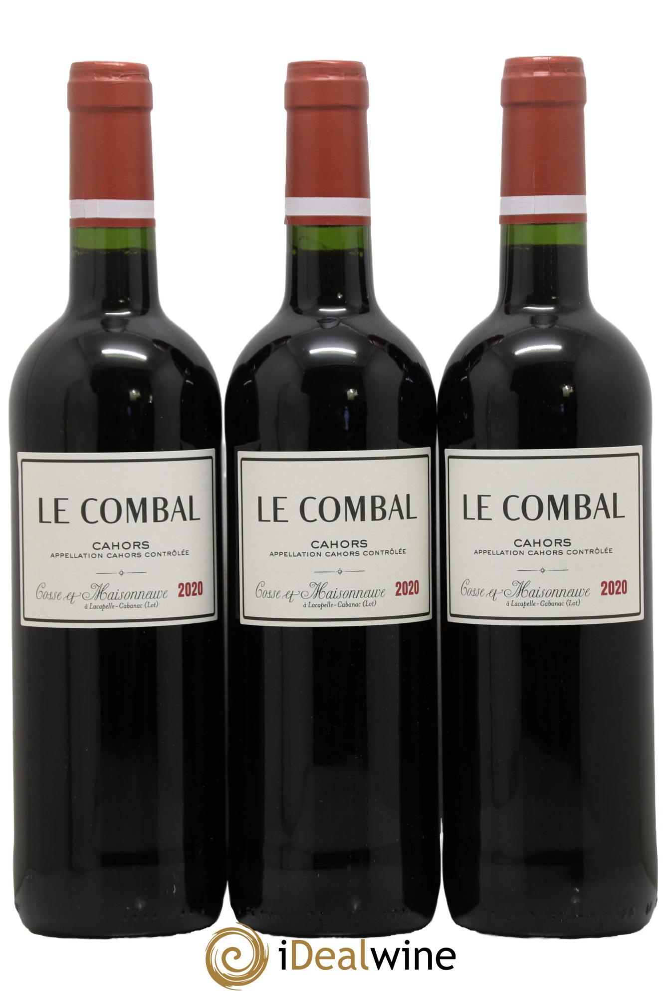 Cahors Le Combal Cosse-Maisonneuve (Domaine) 2020 - Lot of 3 bottles - 0