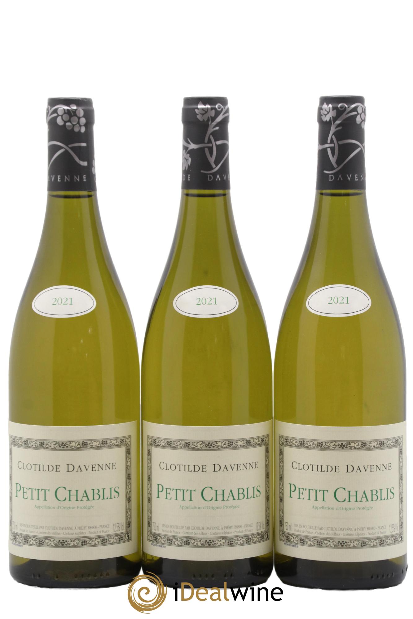Petit Chablis Clotilde Davenne 2021 - Lotto di 3 bottiglie - 0