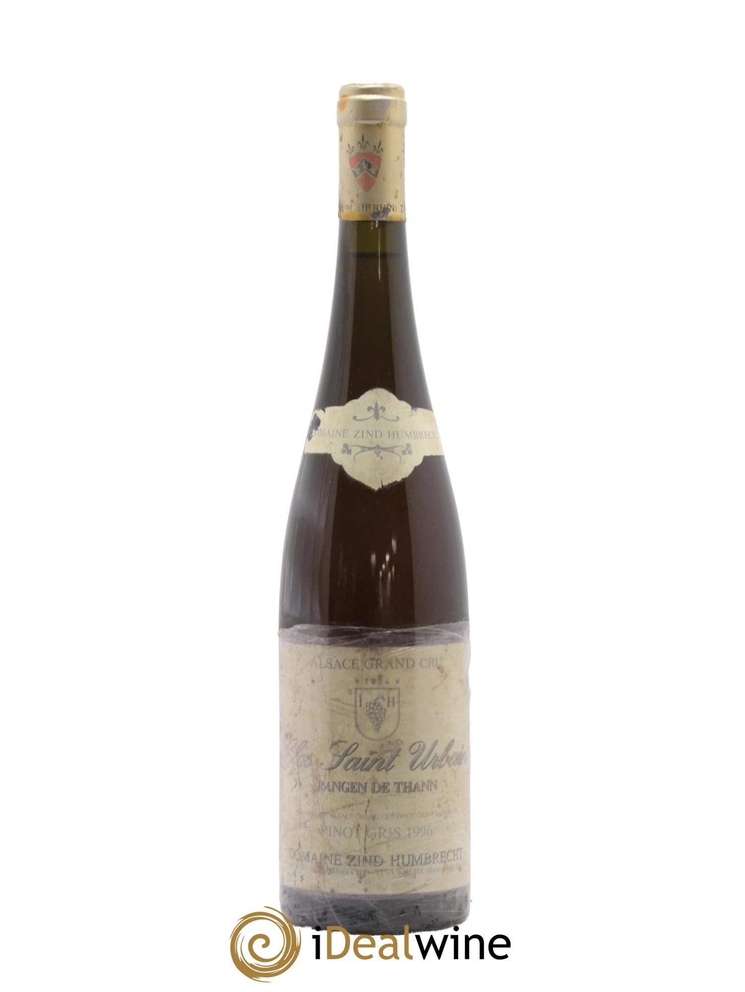 Alsace Pinot Gris Grand Cru Rangen de Thann Clos Saint-Urbain Zind-Humbrecht (Domaine) 1996 - Lot de 1 bouteille - 0