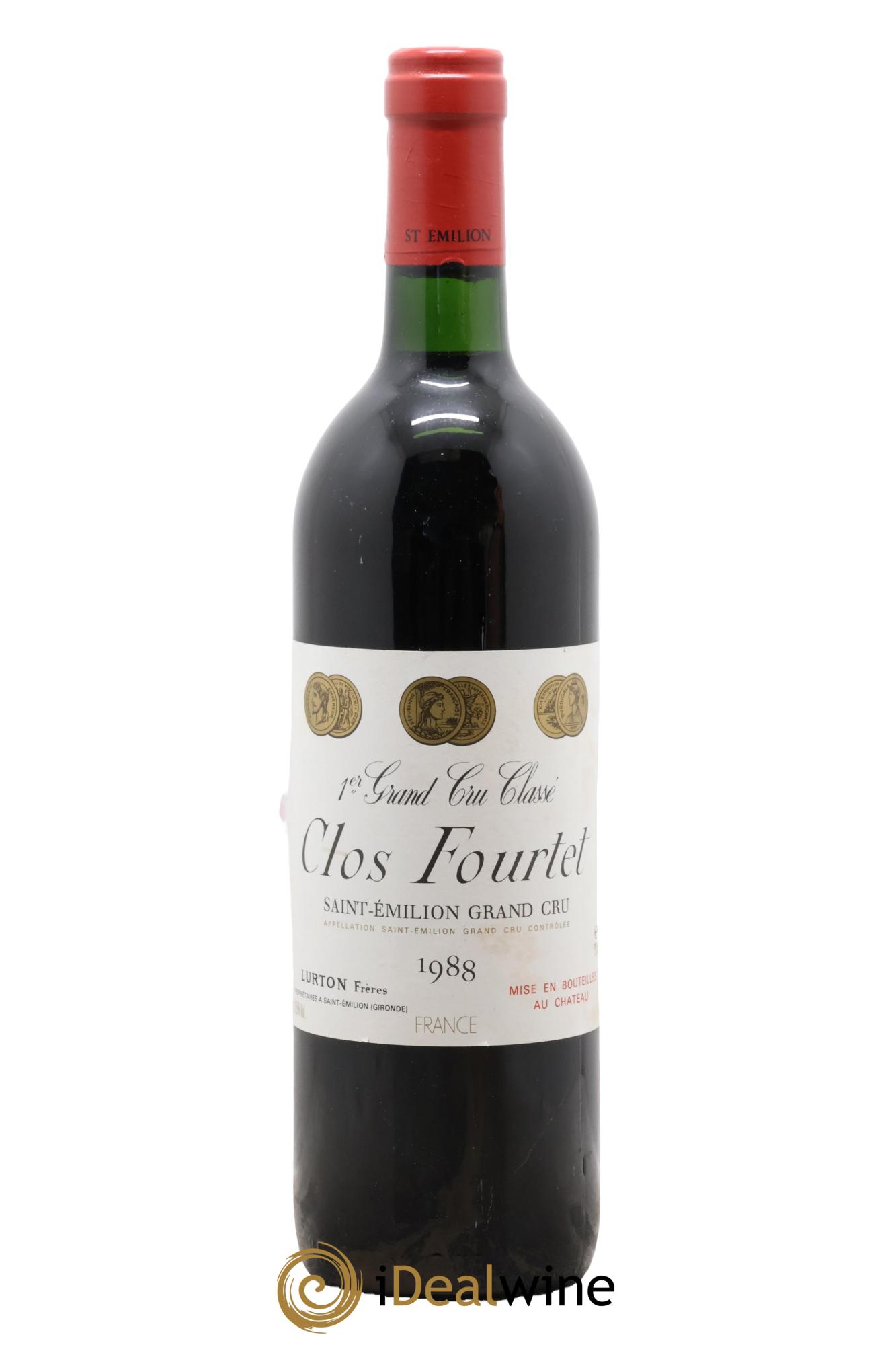 Clos Fourtet 1er Grand Cru Classé B 1988 - Lot de 1 bouteille - 0