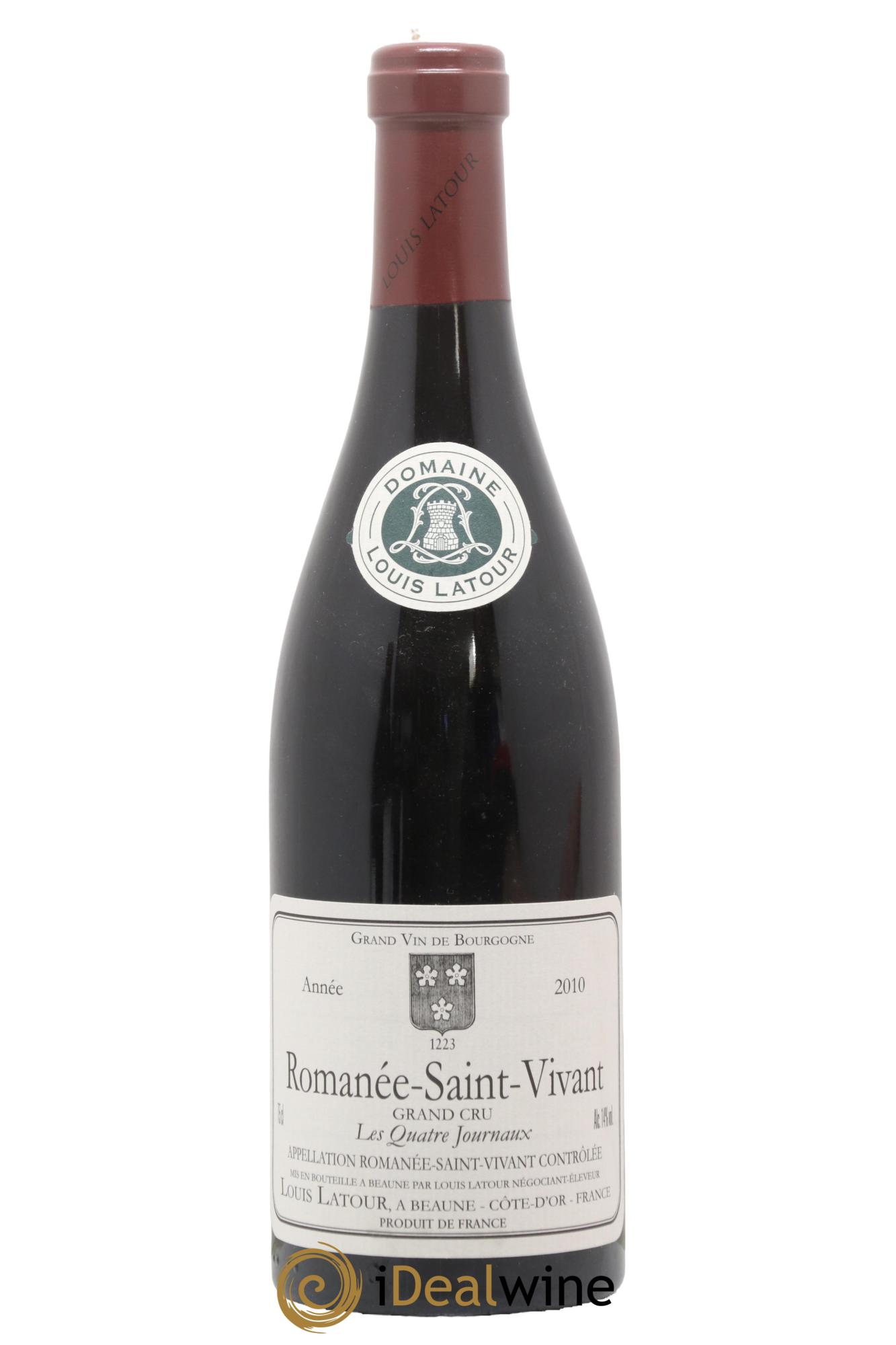 Romanée-Saint-Vivant Grand Cru Les Quatre Journaux Louis Latour 2010 - Lotto di 1 bottiglia - 0
