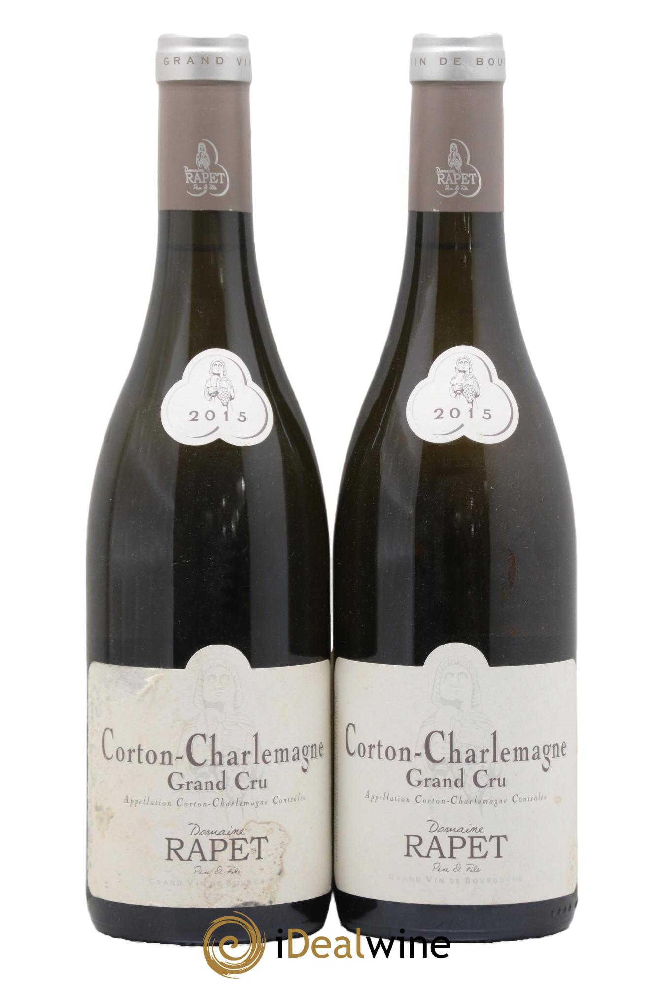 Corton-Charlemagne Grand Cru Rapet Père & Fils 2015 - Lot of 2 bottles - 0