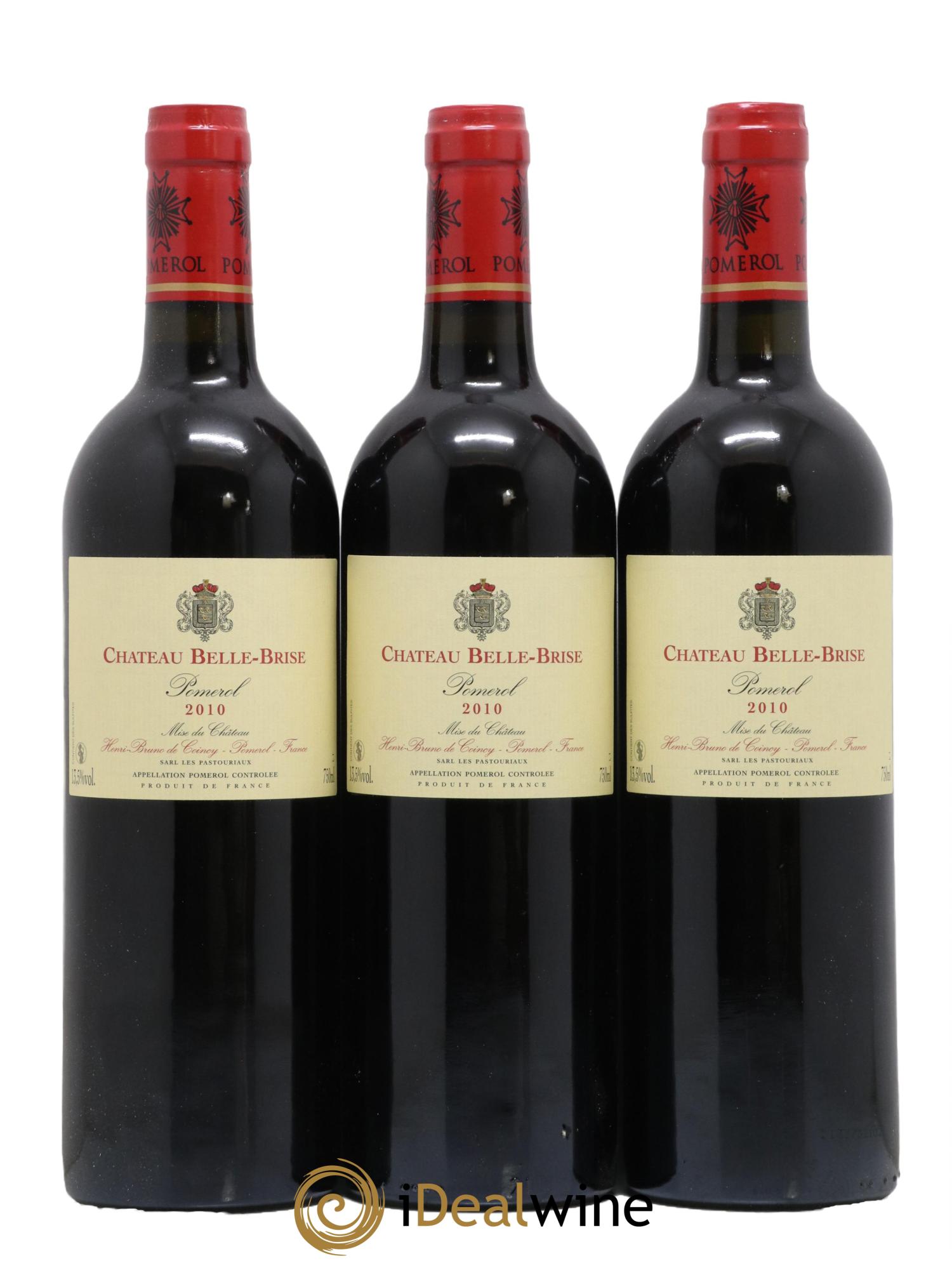 Château Belle-Brise 2010 - Lot de 3 bouteilles - 0