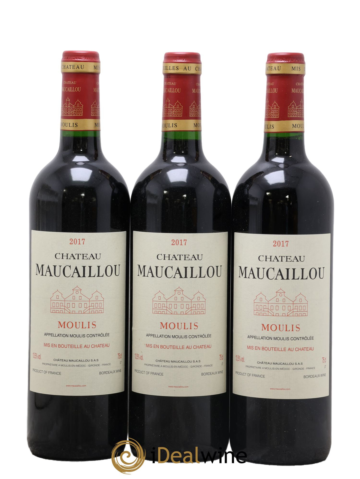 Château Maucaillou 2017 - Lot de 3 bouteilles - 0