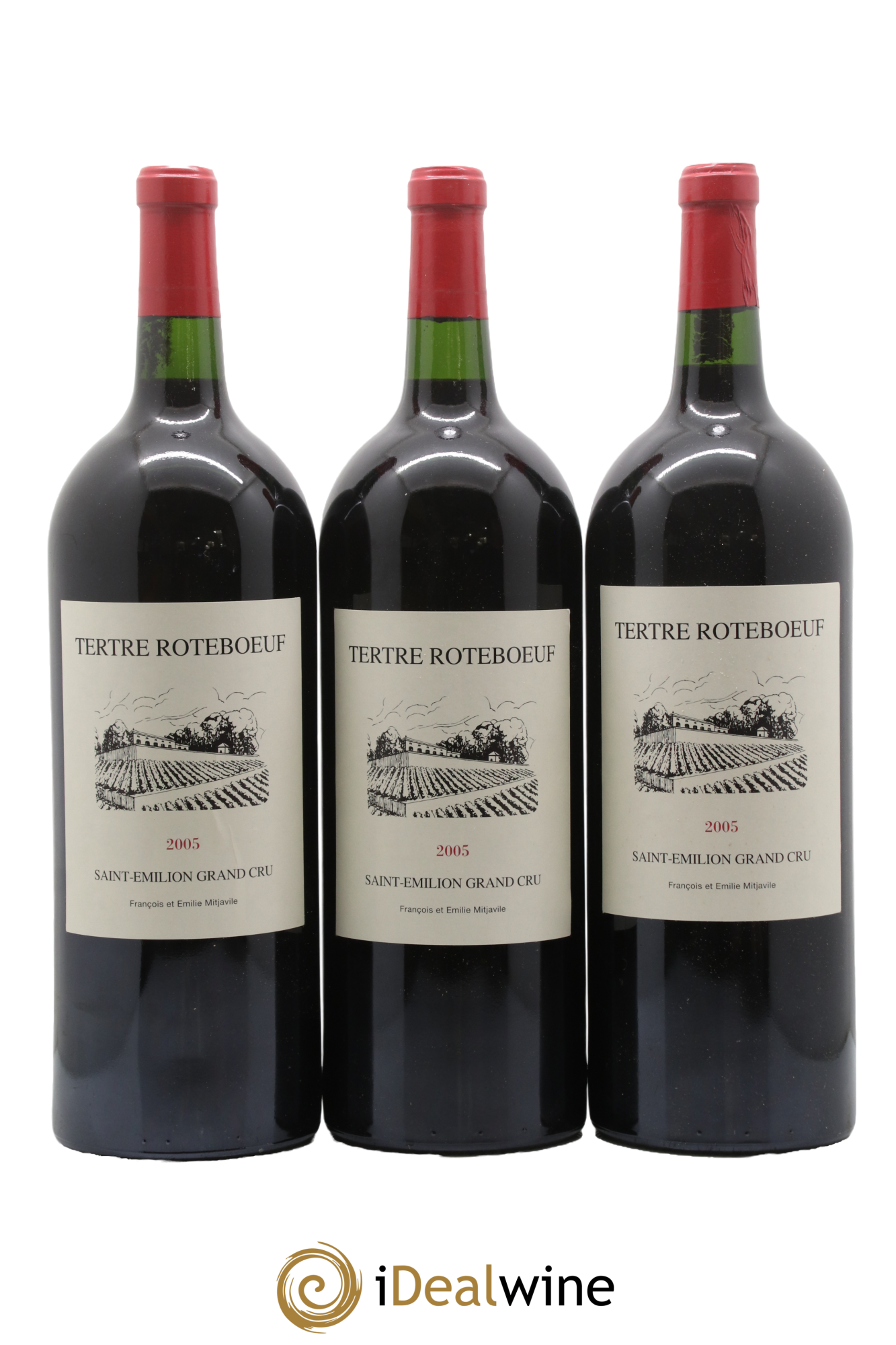 Château Tertre Roteboeuf 2005 - Lot of 6 magnums - 1