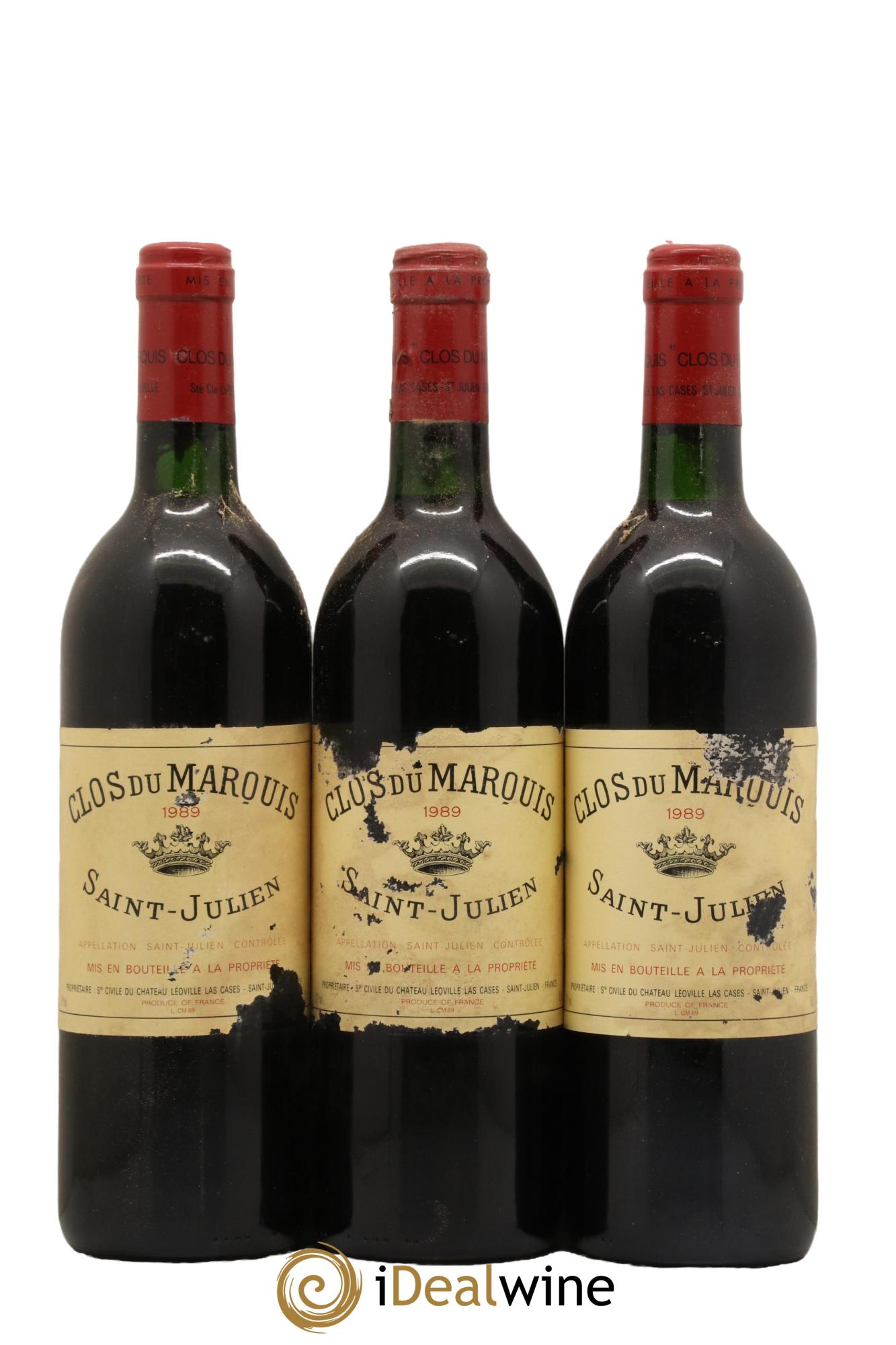 Clos du Marquis 1989 - Lot de 3 bouteilles - 0
