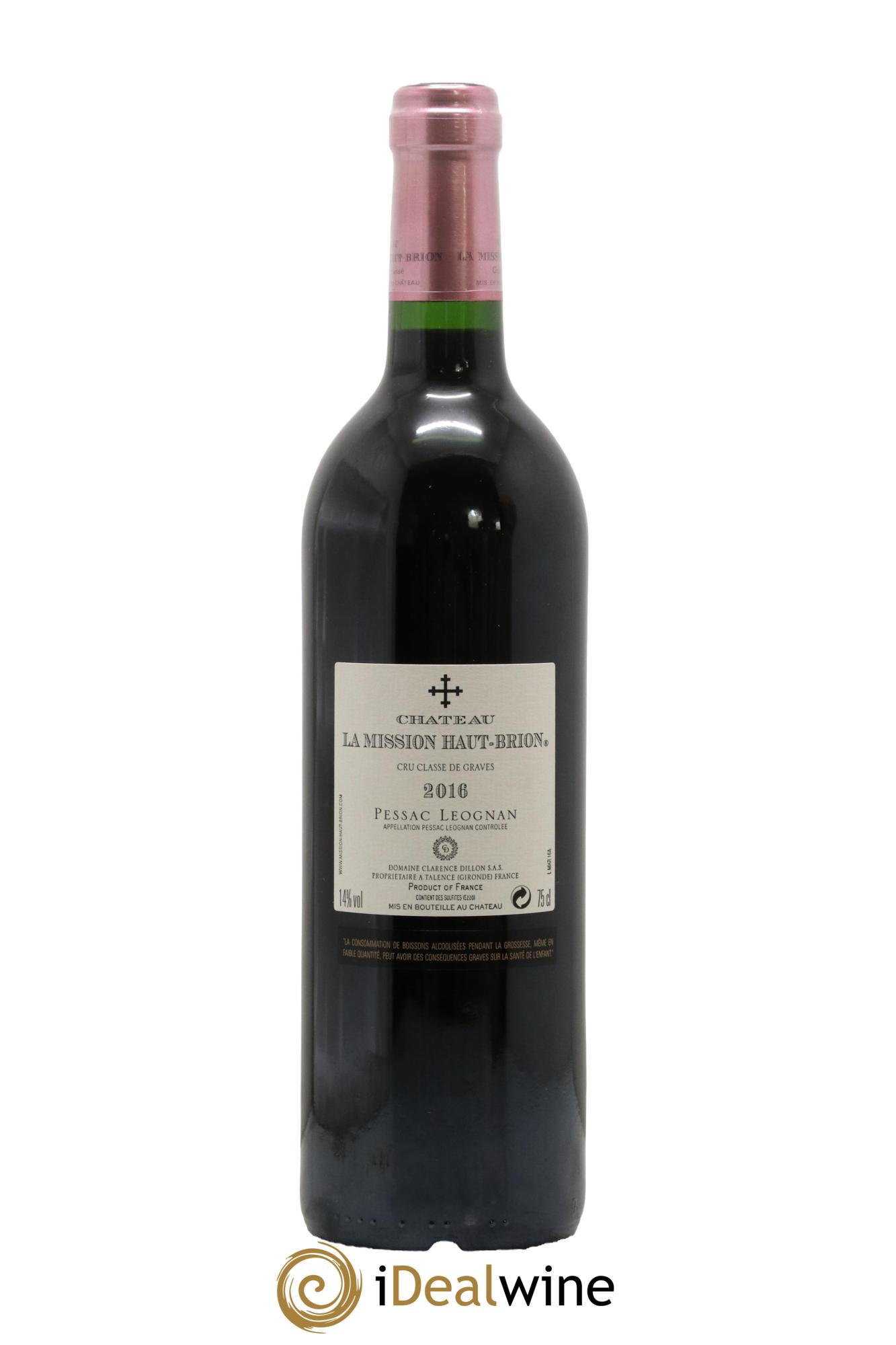 Château la Mission Haut-Brion Cru Classé de Graves 2016 - Lot of 1 bottle - 1