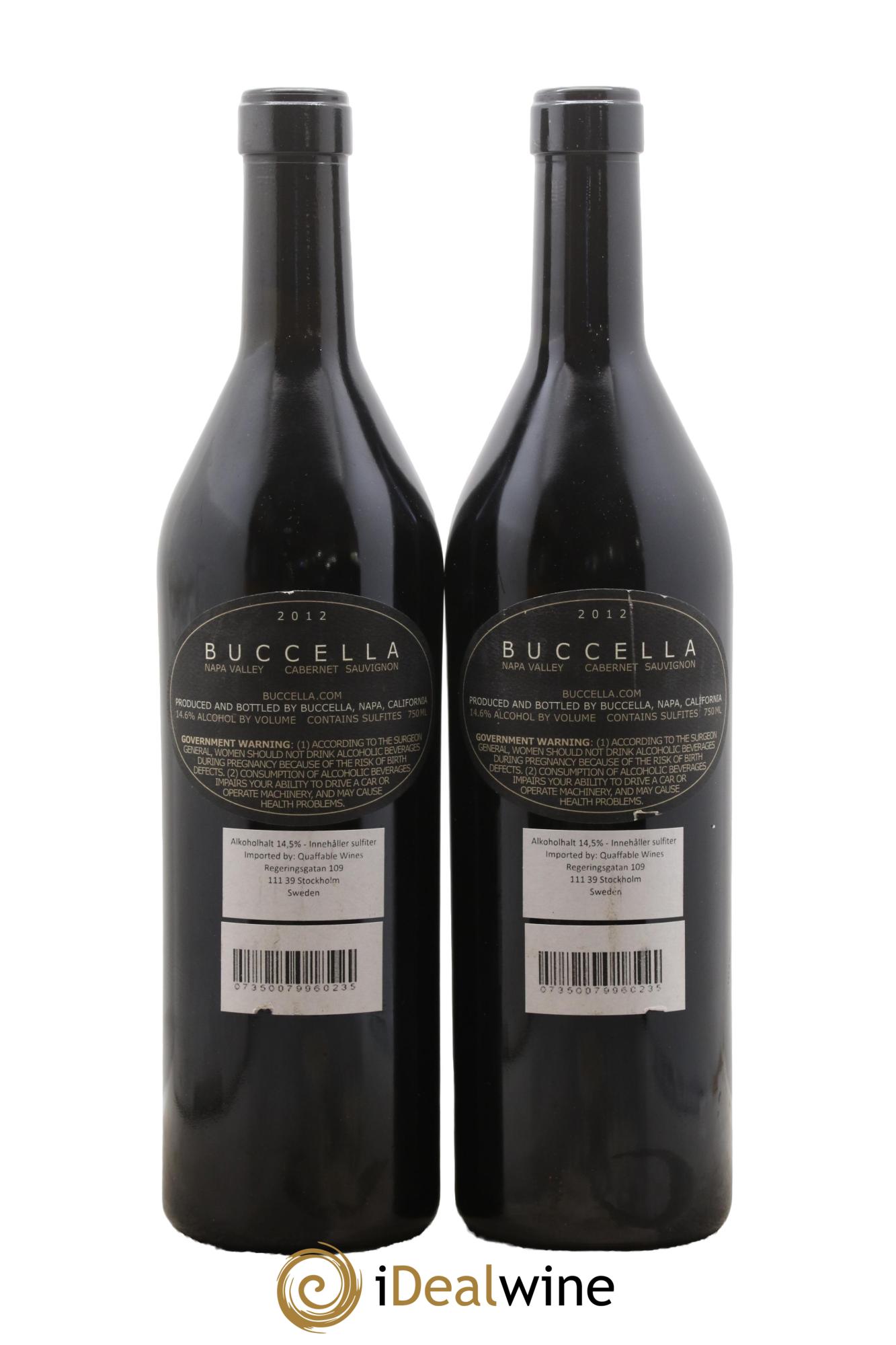 USA Cabernet Sauvignon Buccella 2012 - Lotto di 2 bottiglie - 1