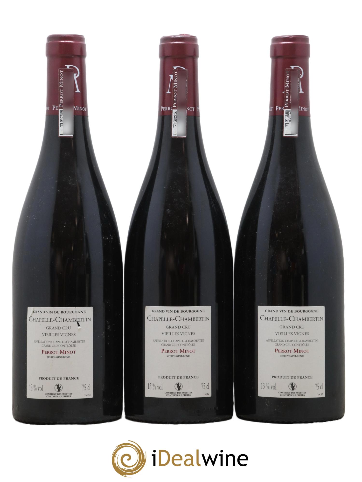 Chapelle-Chambertin Grand Cru Vieilles vignes Perrot-Minot 2016 - Lotto di 3 bottiglie - 1