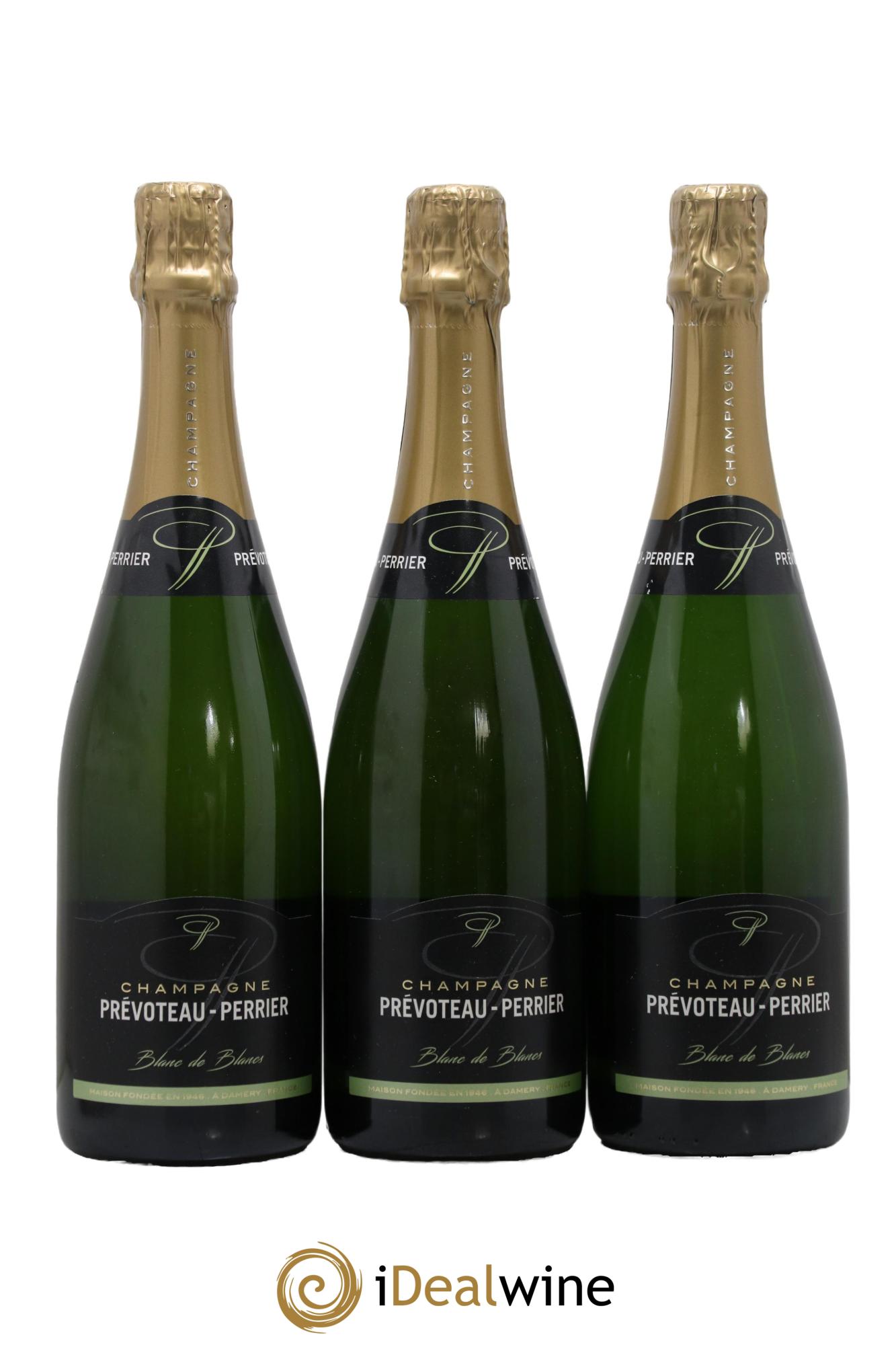 Champagne Blanc de Blancs Prévoteau Perrier - Lot de 3 bouteilles - 0