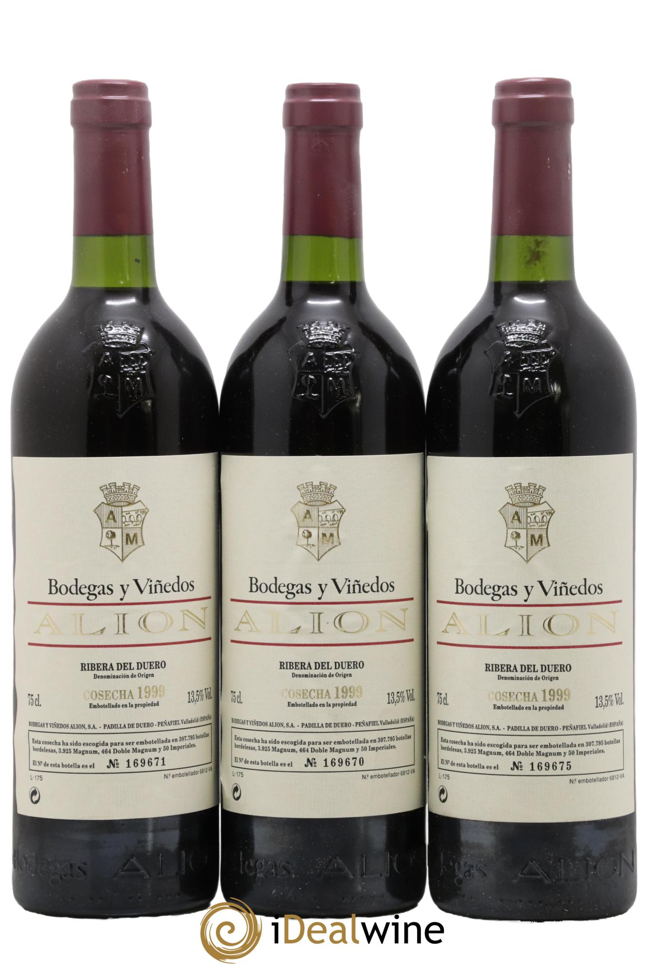 Ribera Del Duero DO Vega Sicilia Alion Famille Alvarez  1999 - Lot of 12 bottles - 4