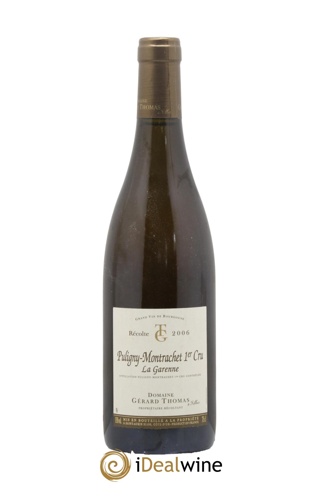 Puligny-Montrachet 1er Cru La Garenne Gérard Thomas 2006 - Lot of 1 bottle - 0