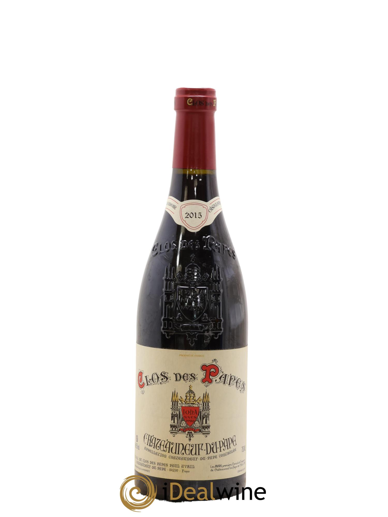 Châteauneuf-du-Pape Clos des Papes - Paul Avril 2015 - Lot de 1 bouteille - 0