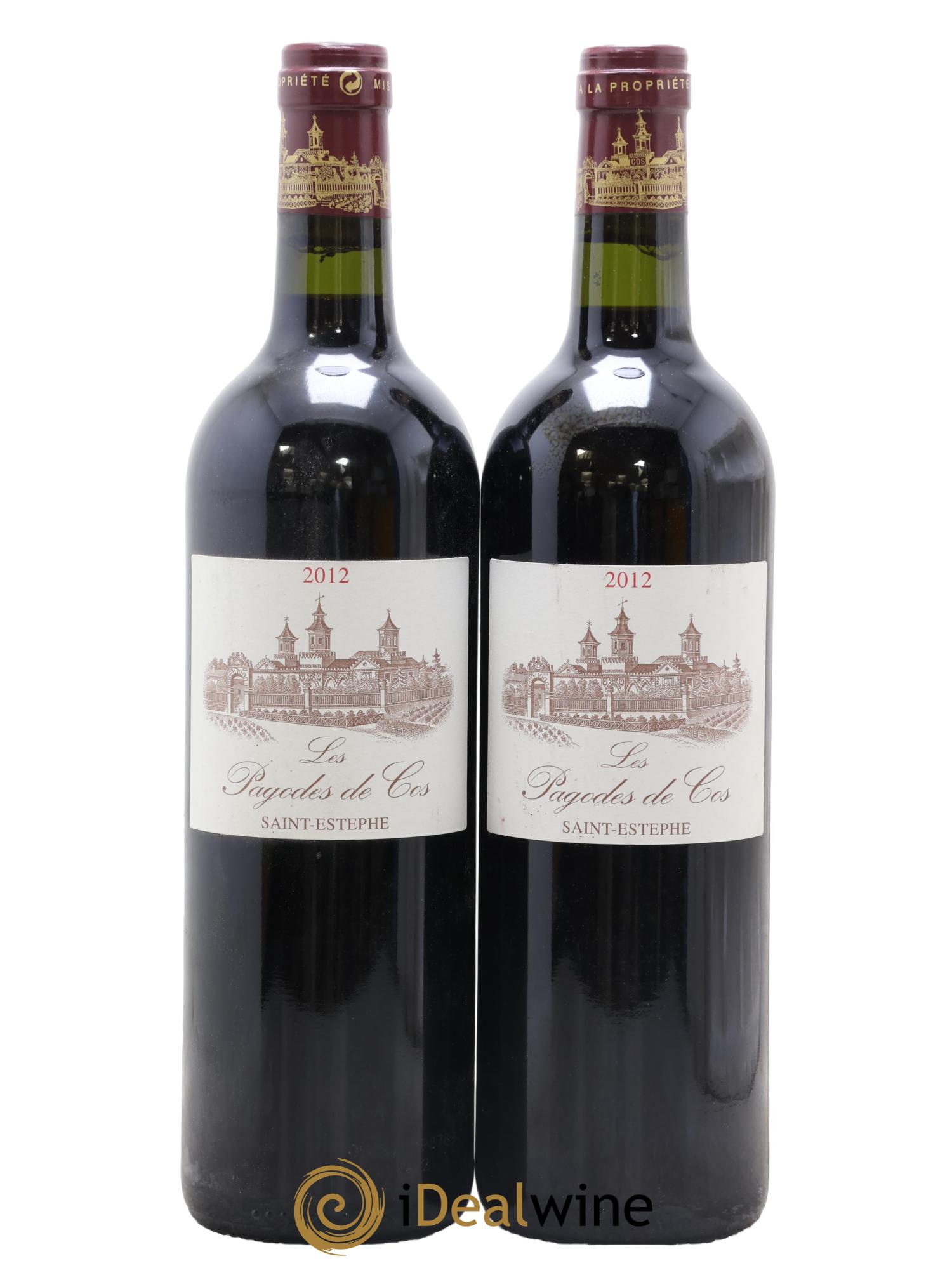 Les Pagodes de Cos Second Vin 2012 - Posten von 2 Flaschen - 0