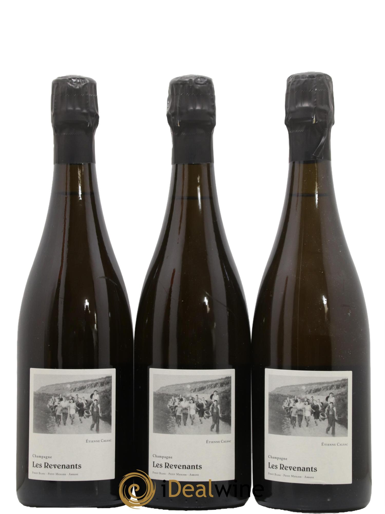 Les Revenants Blanc de Blancs Extra-Brut Etienne Calsac - Lot de 3 bouteilles - 0