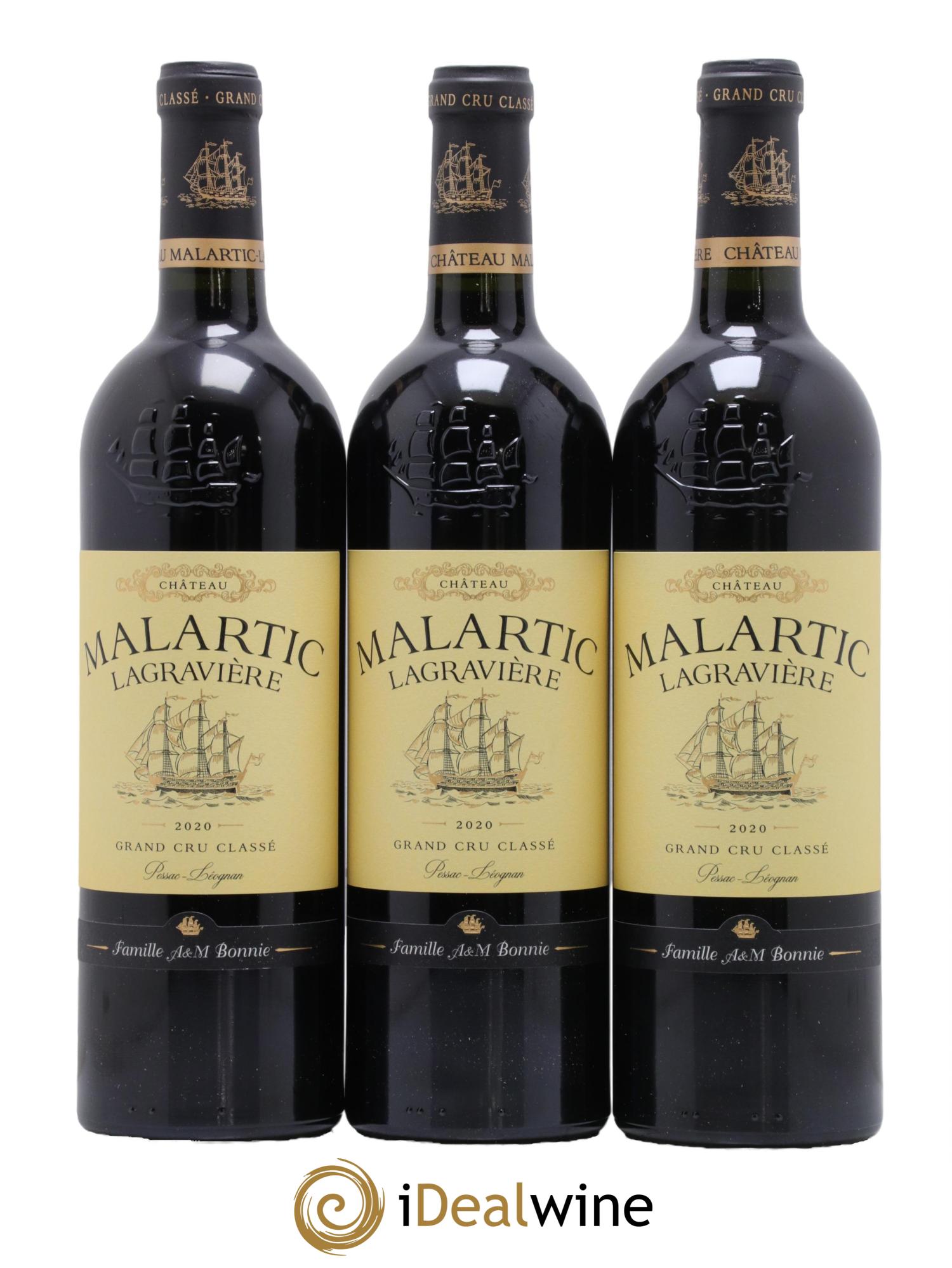 Château Malartic-Lagravière Cru Classé de Graves 2020 - Lot de 6 bouteilles - 2