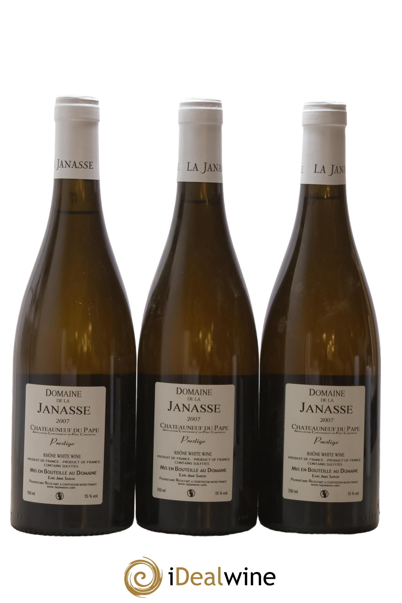 Châteauneuf-du-Pape Prestige La Janasse (Domaine de) 2007 - Lot of 3 bottles - 1