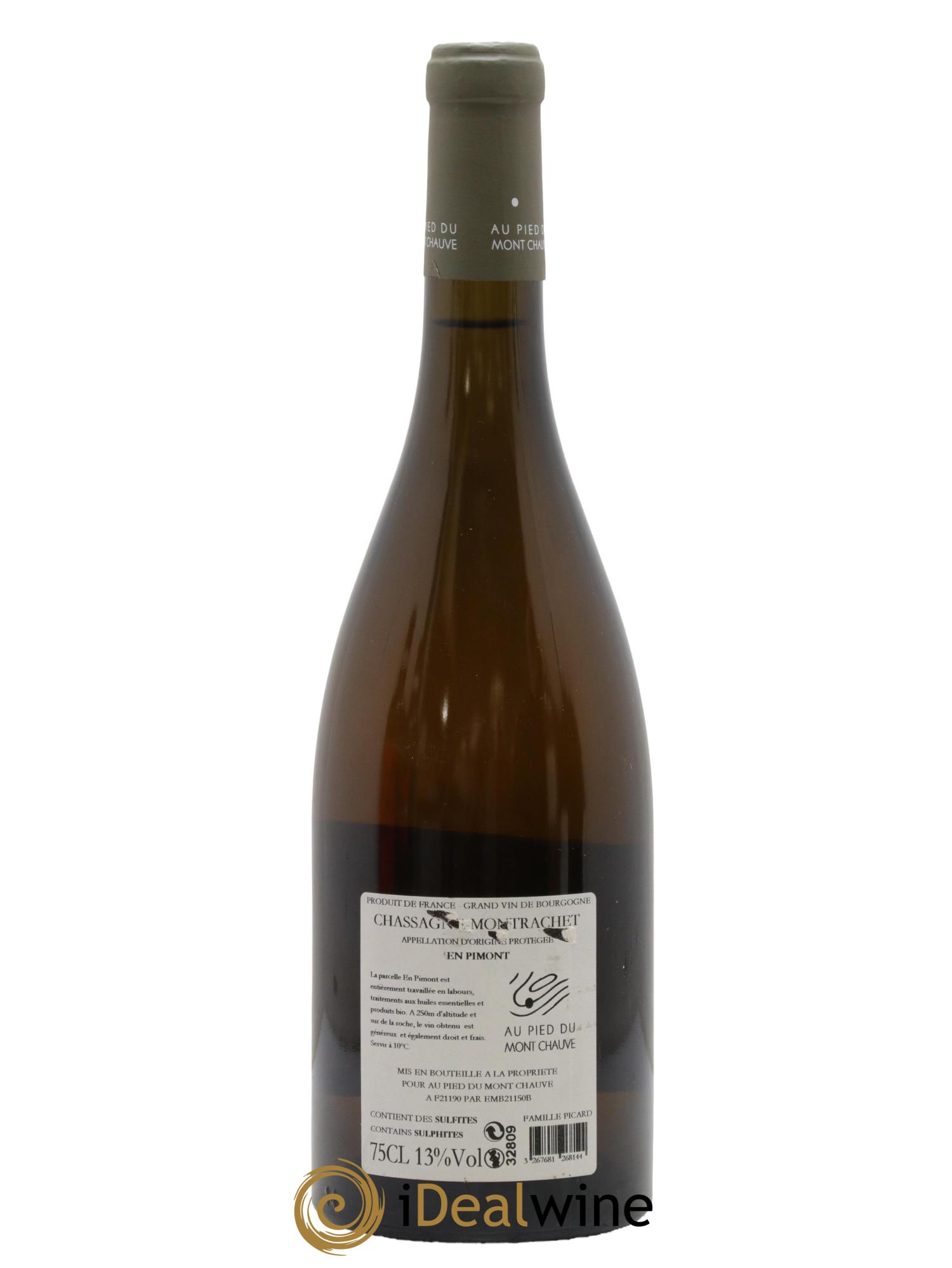 Chassagne-Montrachet En Pimont Au Pied Du Mont Chauve 2013 - Lot de 1 bouteille - 1