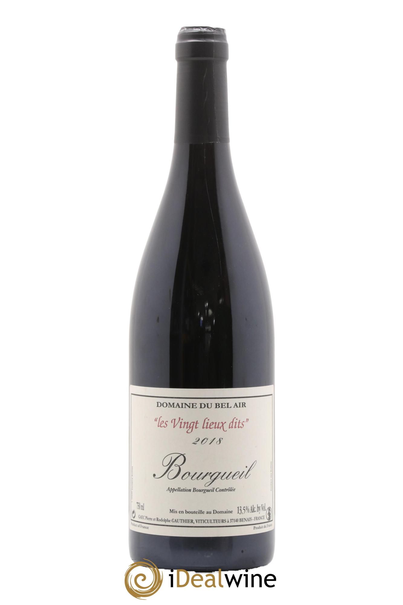 Bourgueil Vingt Lieux Dits Domaine du Bel Air 2018 - Lot de 1 bouteille - 0