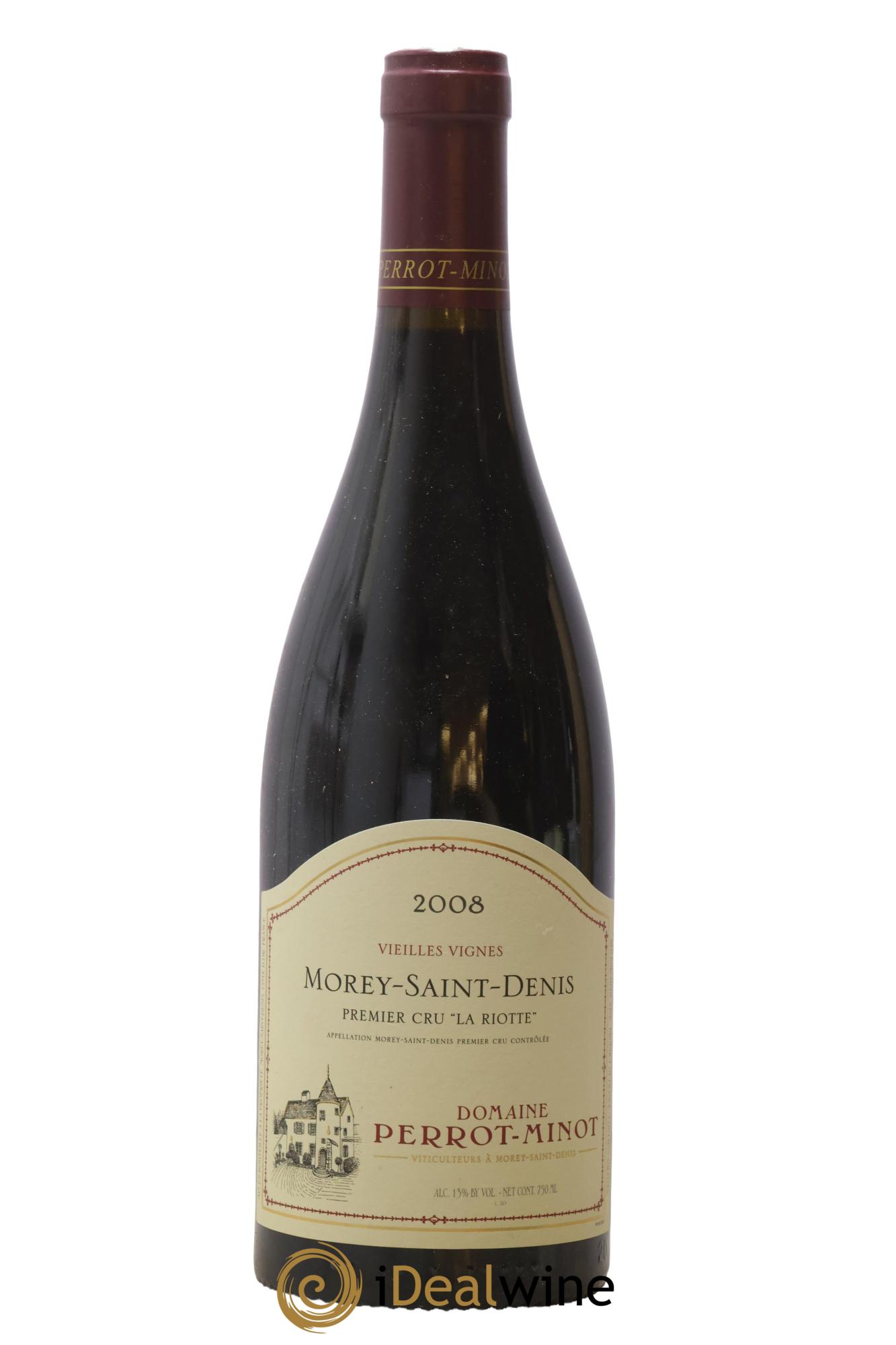 Morey-Saint-Denis 1er Cru La Riotte Vieilles Vignes Perrot-Minot 2008 - Lot of 1 bottle - 0