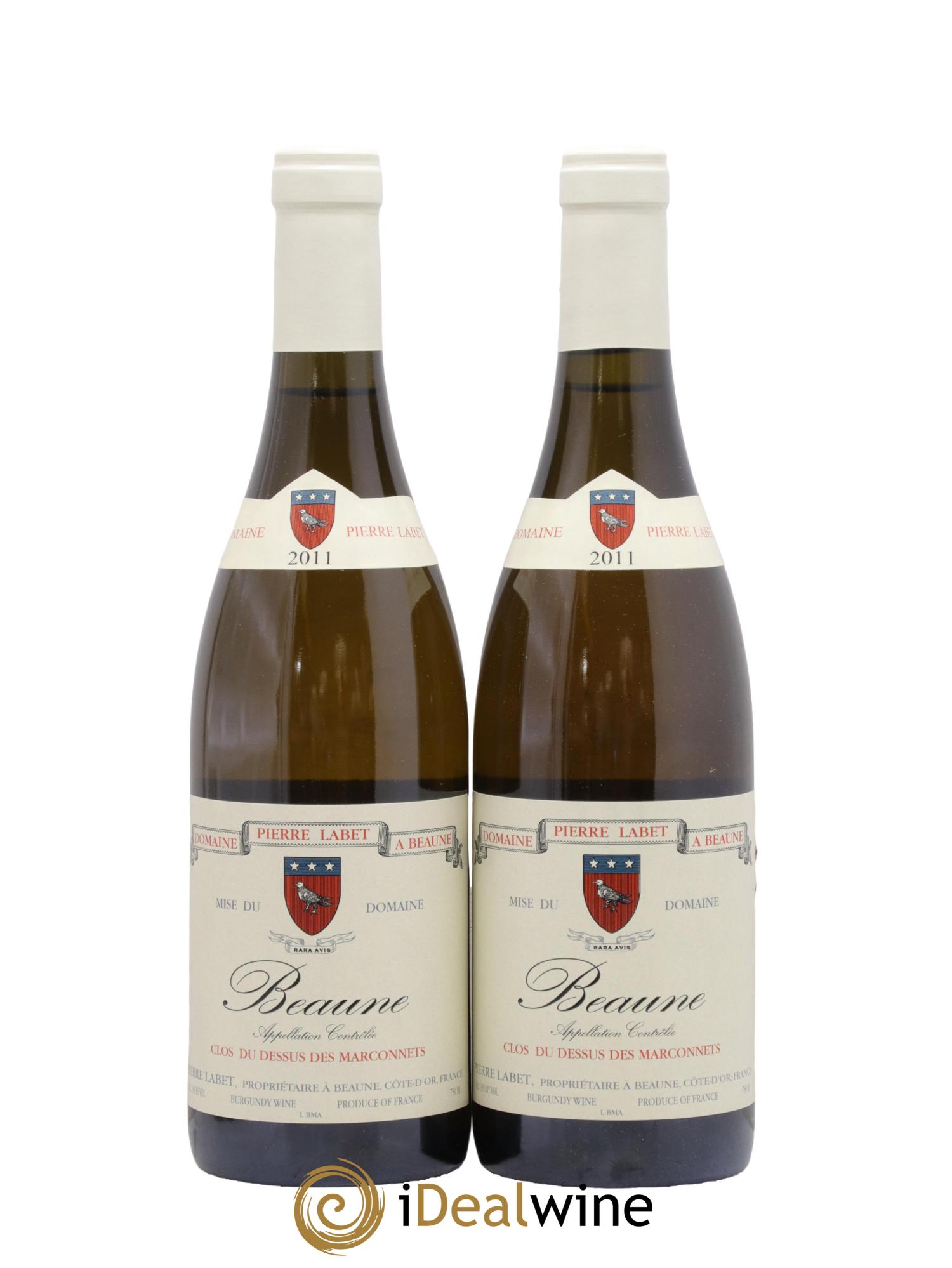 Beaune Clos du dessus des Marconnets François Labet 2011 - Lot de 2 bouteilles - 0