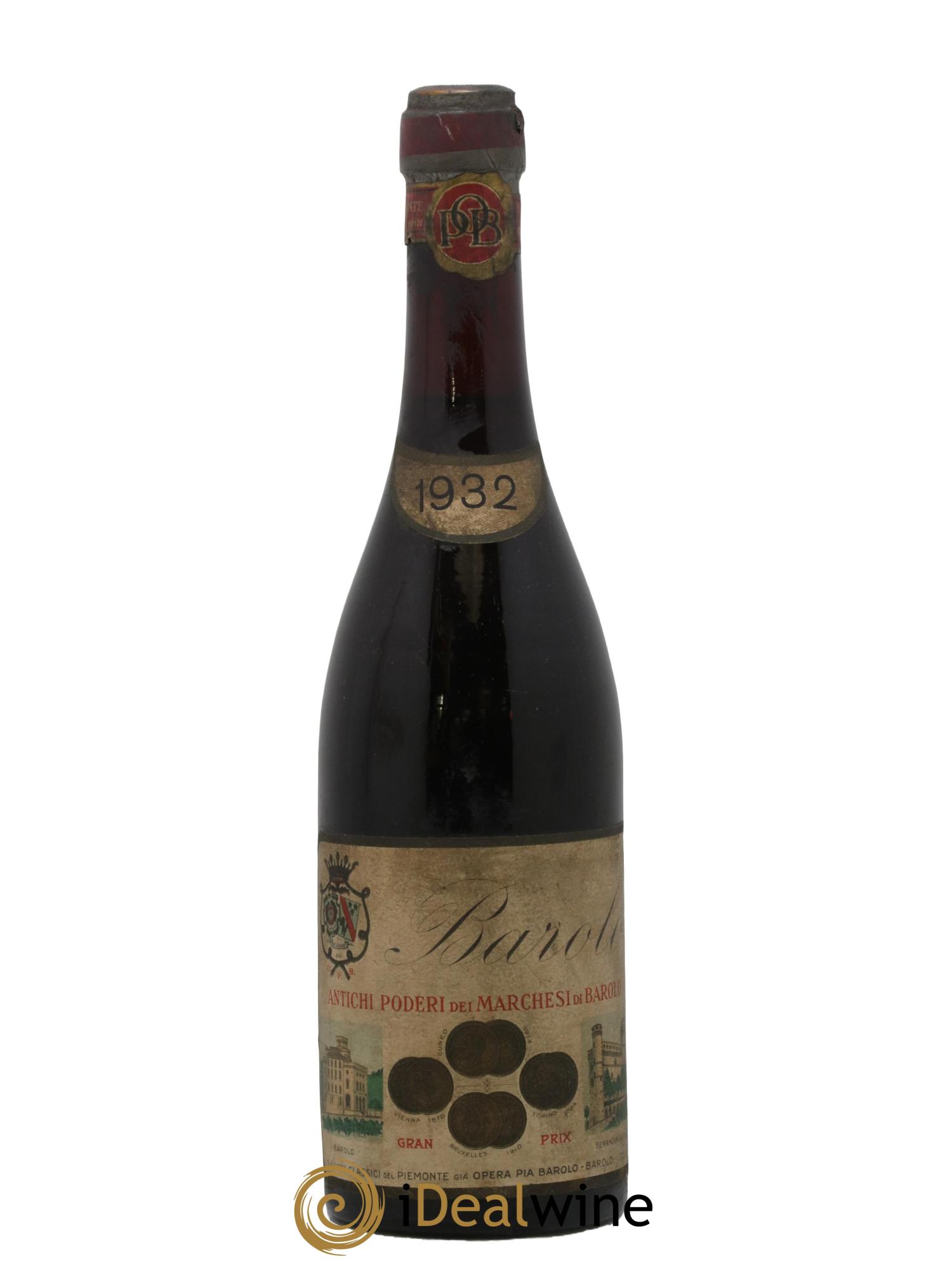 Barolo DOCG Marchesi di Barolo 1932 - Lot de 1 bouteille - 0