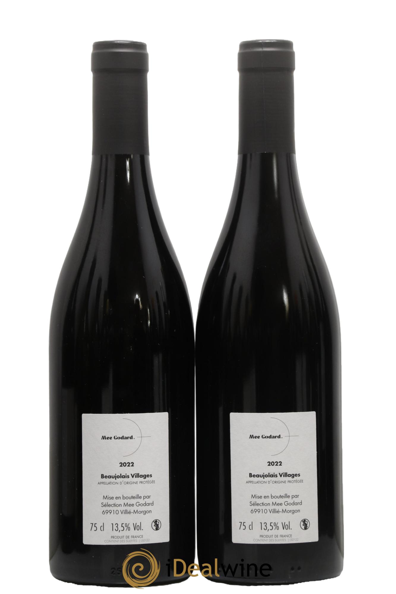 Beaujolais Villages Mee Godard 2022 - Lot de 2 bouteilles - 1