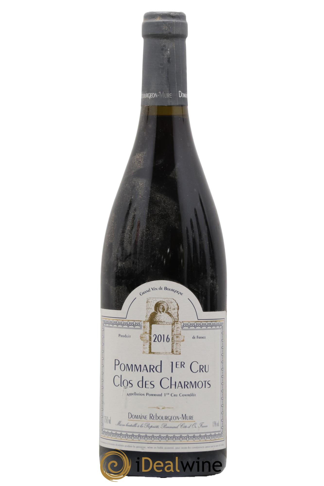 Pommard 1er Cru Clos Des Charmots Rebourgeons Mure 2016 - Lot de 1 bouteille - 0