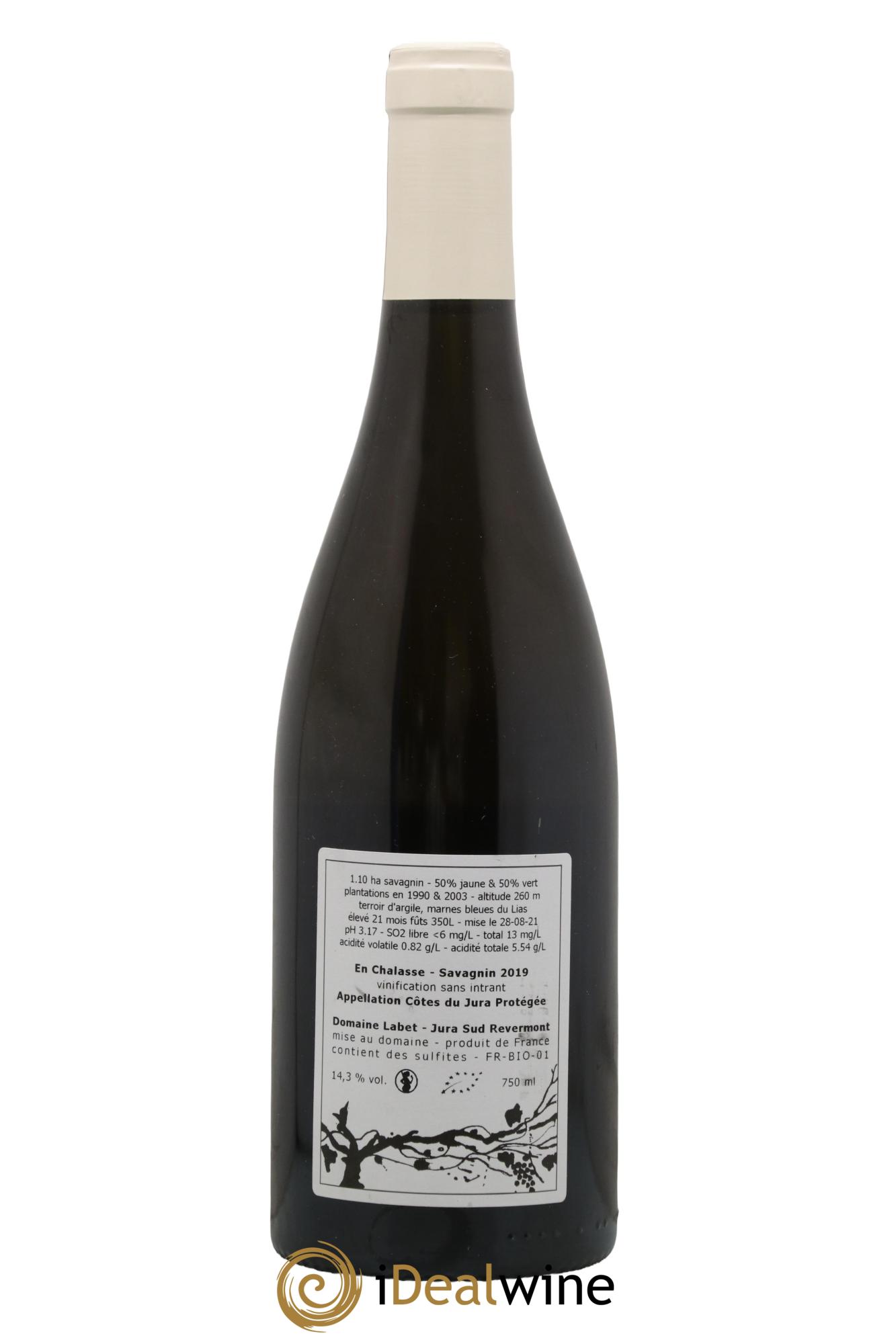 Côtes du Jura Fleur de Savagnin En Chalasse Romain - Julien - Charline Labet 2019 - Lot de 1 bouteille - 1