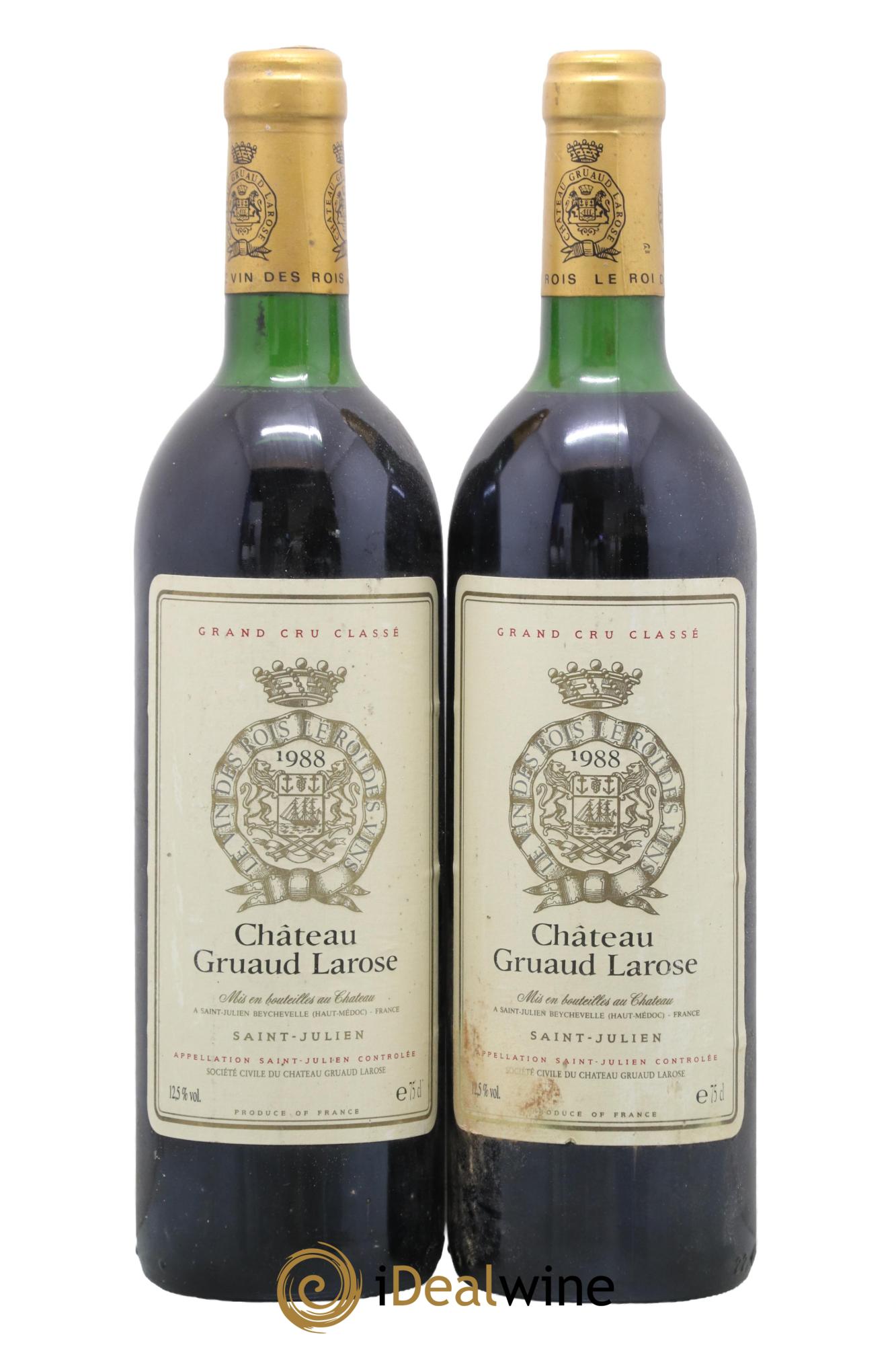 Château Gruaud Larose 2ème Grand Cru Classé 1988 - Lot de 2 bouteilles - 0