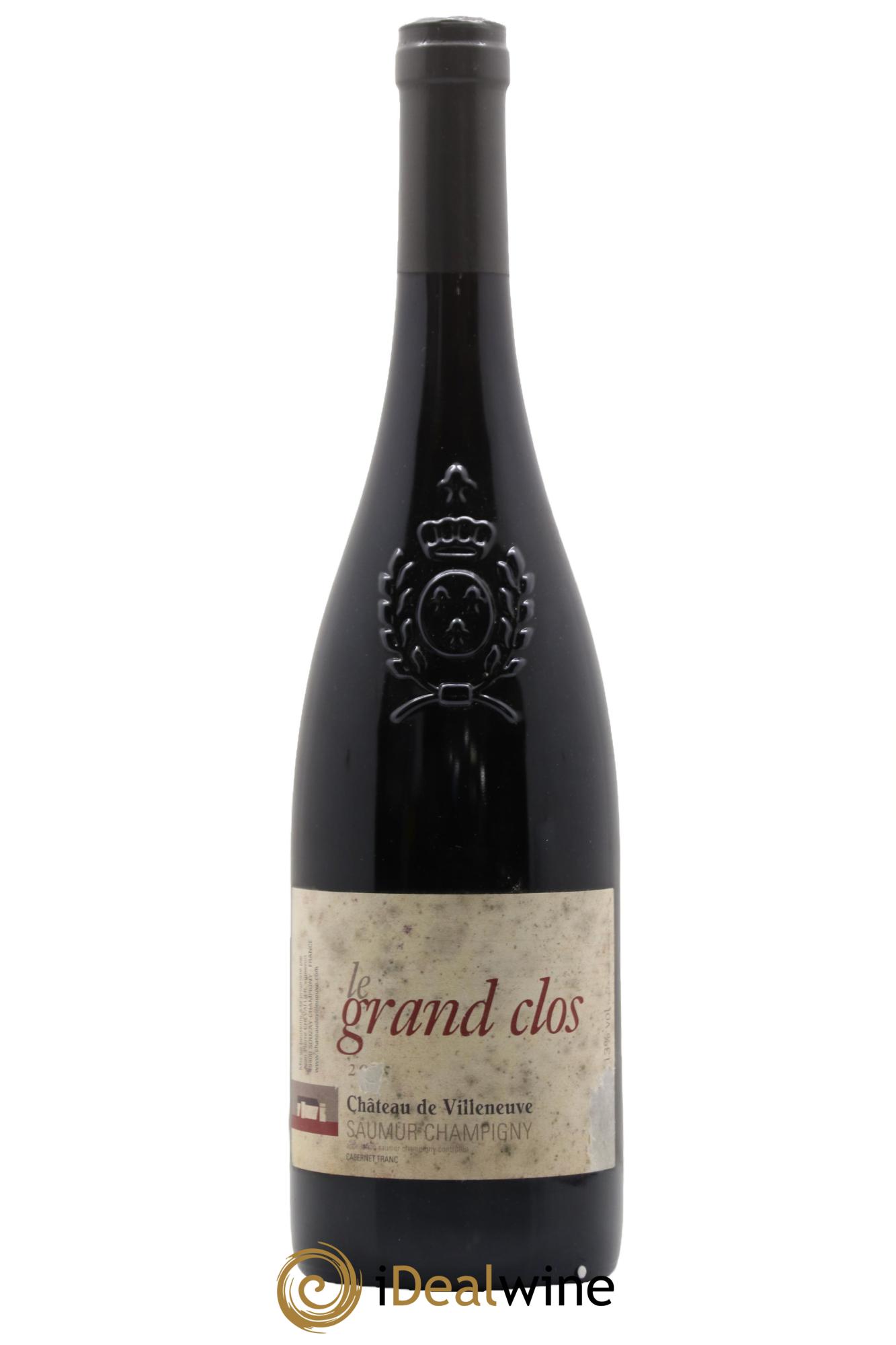 Saumur-Champigny Le Grand Clos Château de Villeneuve 2015 - Lot de 1 bouteille - 0