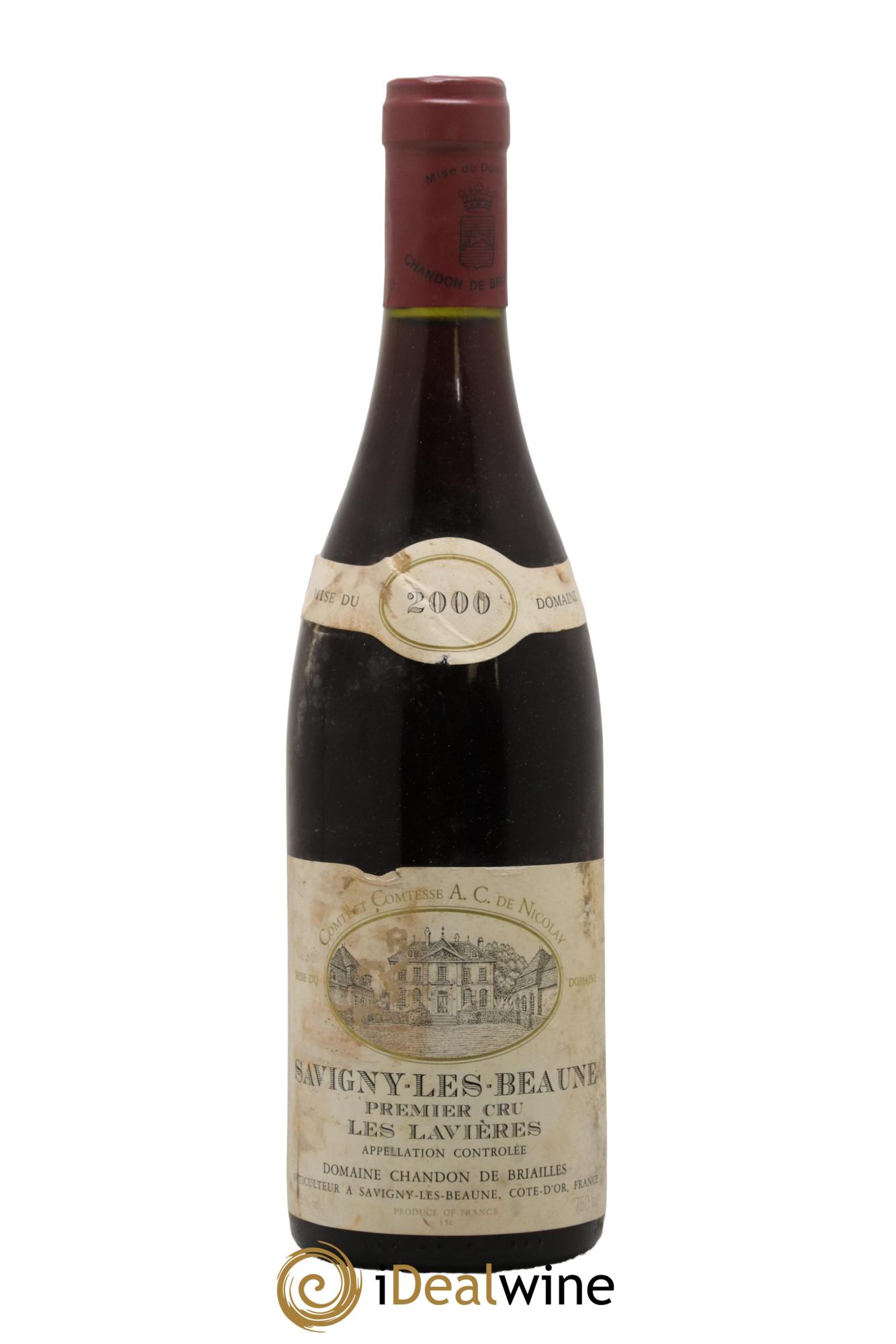Savigny-lès-Beaune 1er Cru Les Lavières Chandon de Briailles 2000 - Lot de 1 bouteille - 0