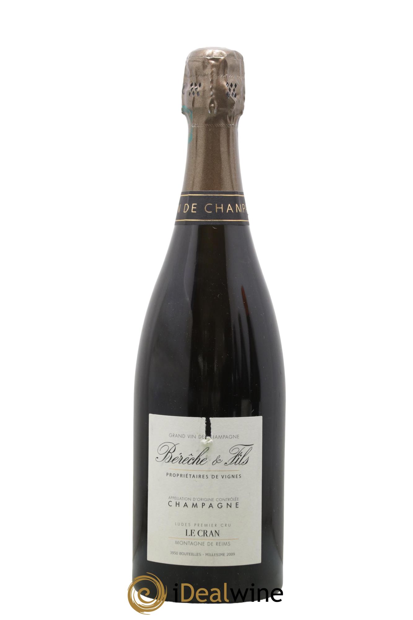 Ludes 1er Cru Le Cran Extra-Brut Bérêche et Fils 2009 - Lot de 1 bouteille - 0