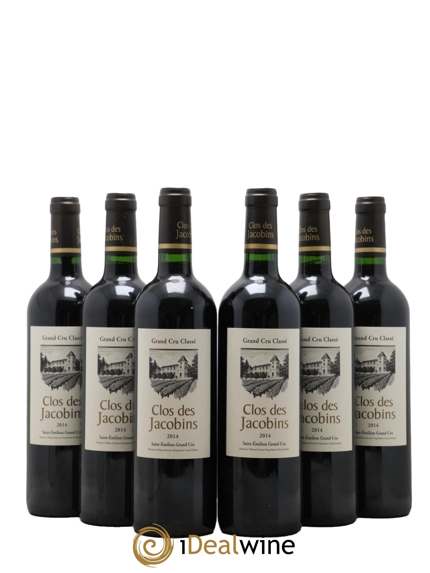 Château Clos des Jacobins Grand Cru Classé 2014 - Lotto di 6 bottiglie - 0